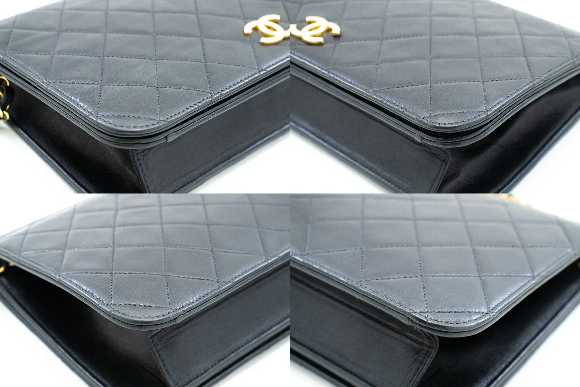 Chanel Full Flap Black Leather Shoulder Bag (Pre-Owned) Size ONE SIZE - 10 Thumbnail