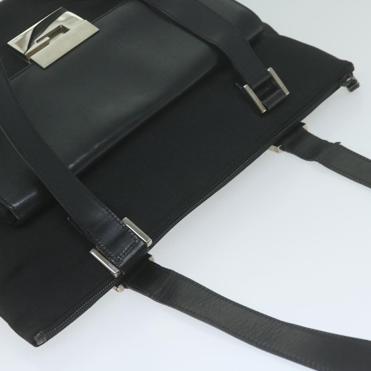 Gucci -- Black Synthetic Shoulder Bag (Pre-Owned) Size ONE SIZE - 4 Thumbnail