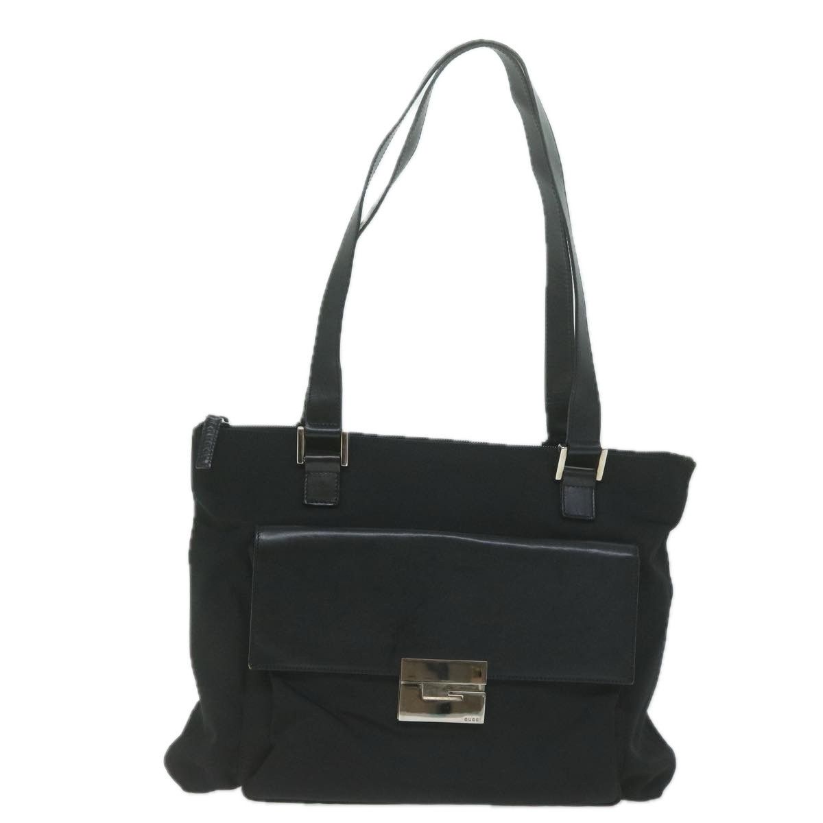 Gucci -- Black Synthetic Shoulder Bag (Pre-Owned) Size ONE SIZE - 10 Thumbnail