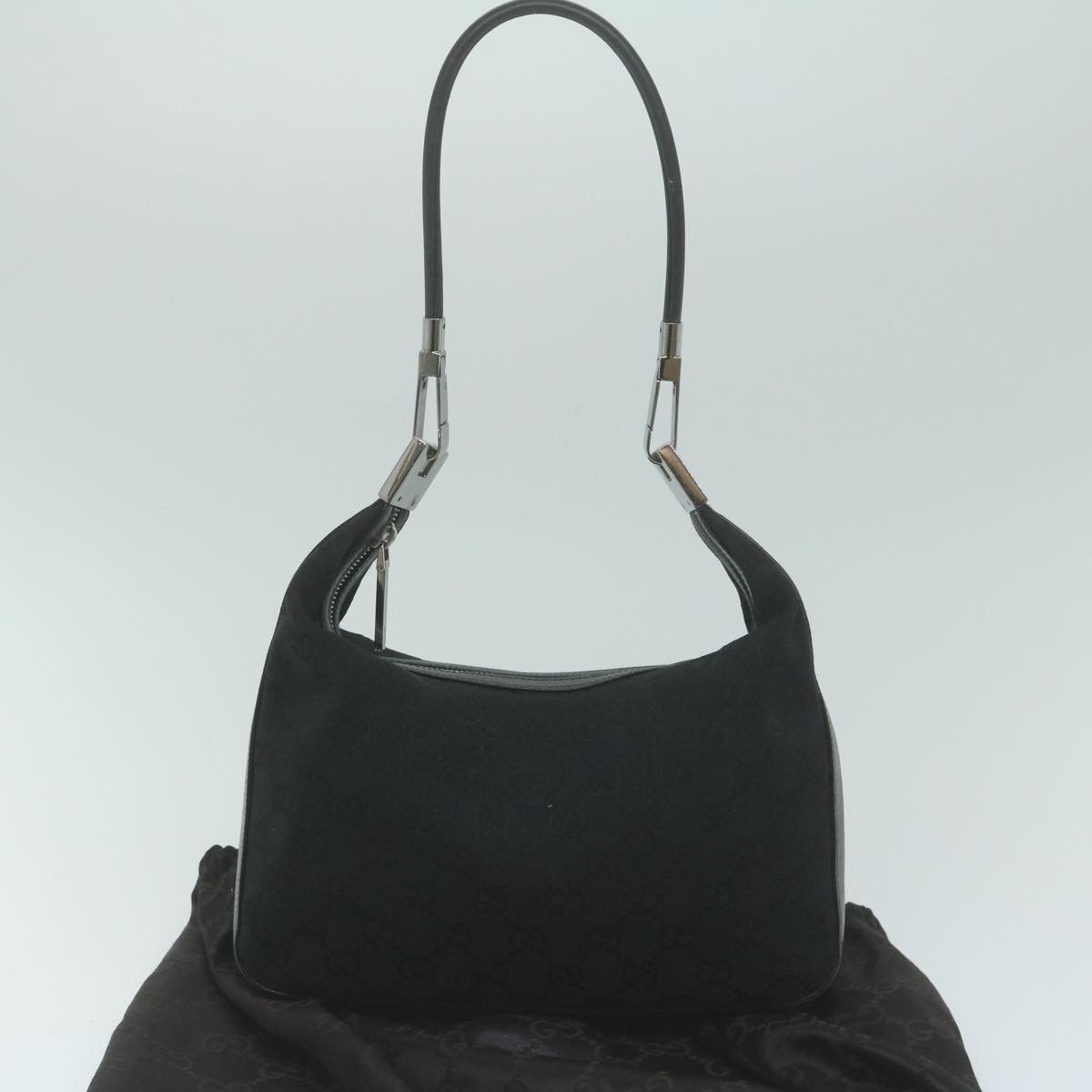 Gucci Gg Canvas Black Canvas Shoulder Bag (Pre-Owned) Size ONE SIZE - 9 Thumbnail