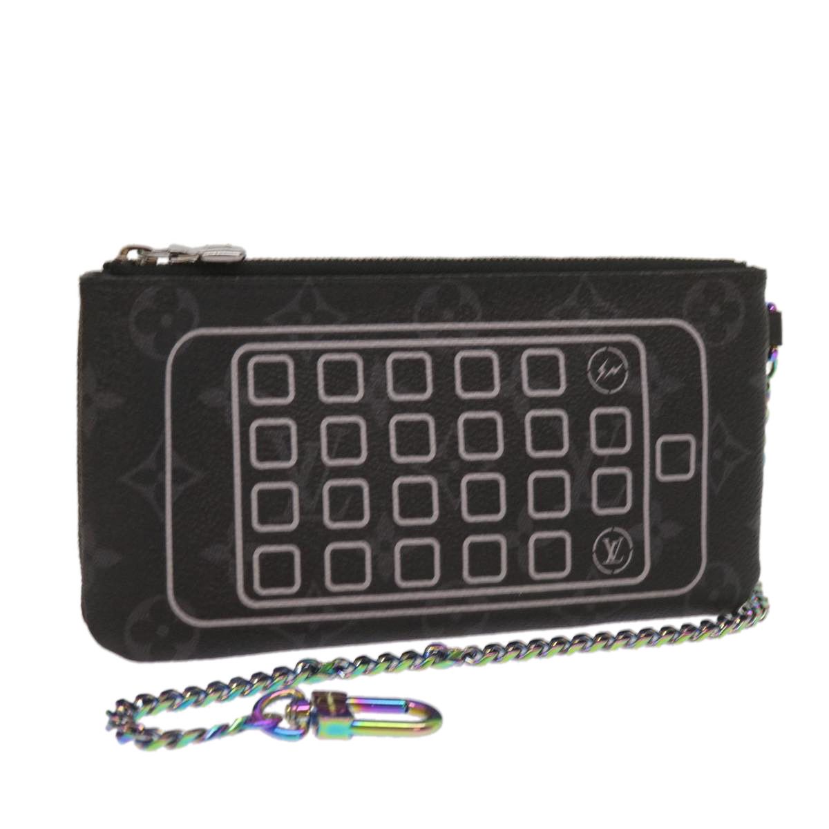 Louis Vuitton Pochette Clés Black Canvas Clutch Bag (Pre-Owned) Size ONE SIZE - 10 Thumbnail