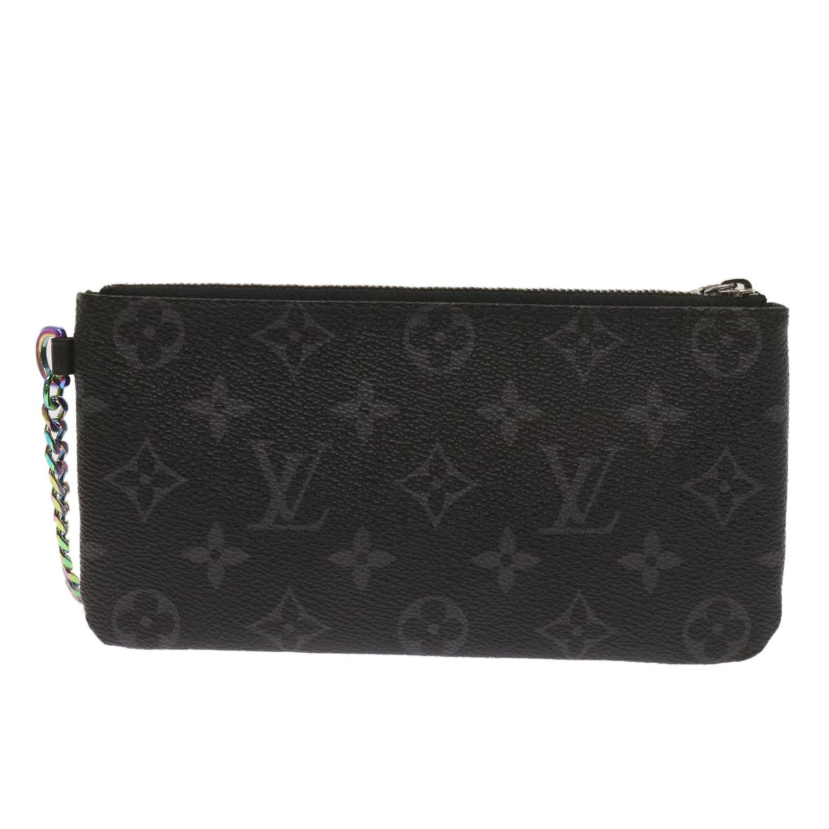 Louis Vuitton Pochette Clés Black Canvas Clutch Bag (Pre-Owned) Size ONE SIZE - 2 Thumbnail