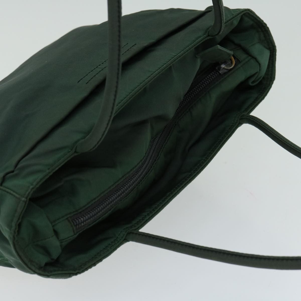 Prada Tessuto Green Synthetic Handbag (Pre-Owned) Size ONE SIZE - 4 Thumbnail