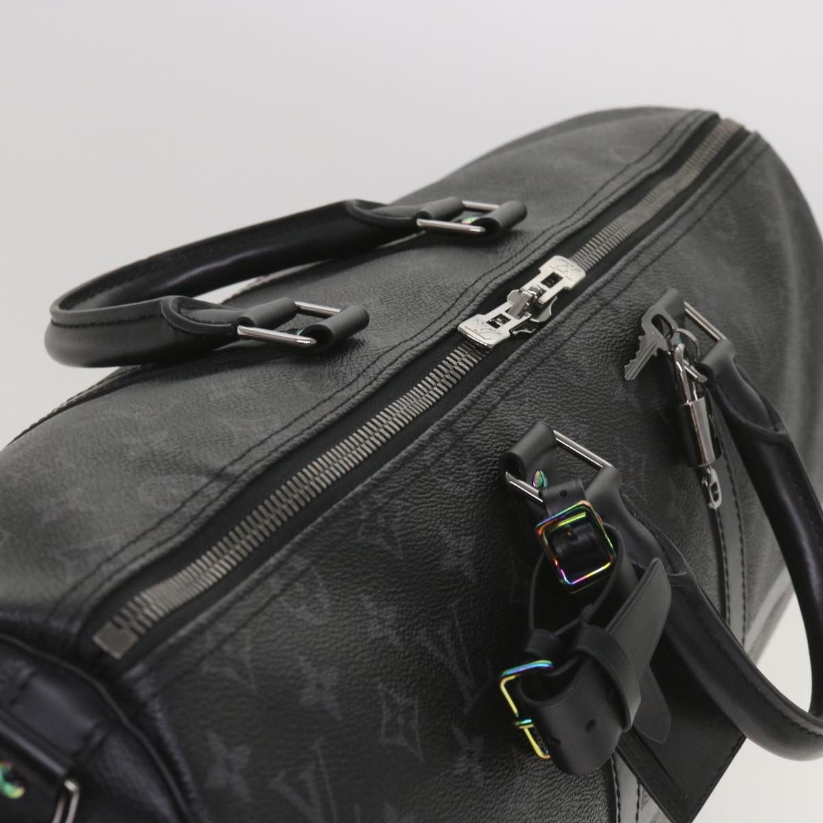 Louis Vuitton Keepall Bandouliere 45 Black Canvas Travel Bag (Pre-Owned) Size ONE SIZE - 4 Thumbnail