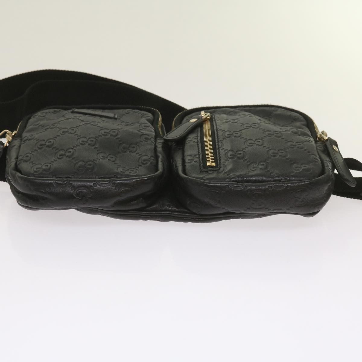 Gucci Gg Signature Black Leather Shoulder Bag (Pre-Owned) Size ONE SIZE - 3 Thumbnail