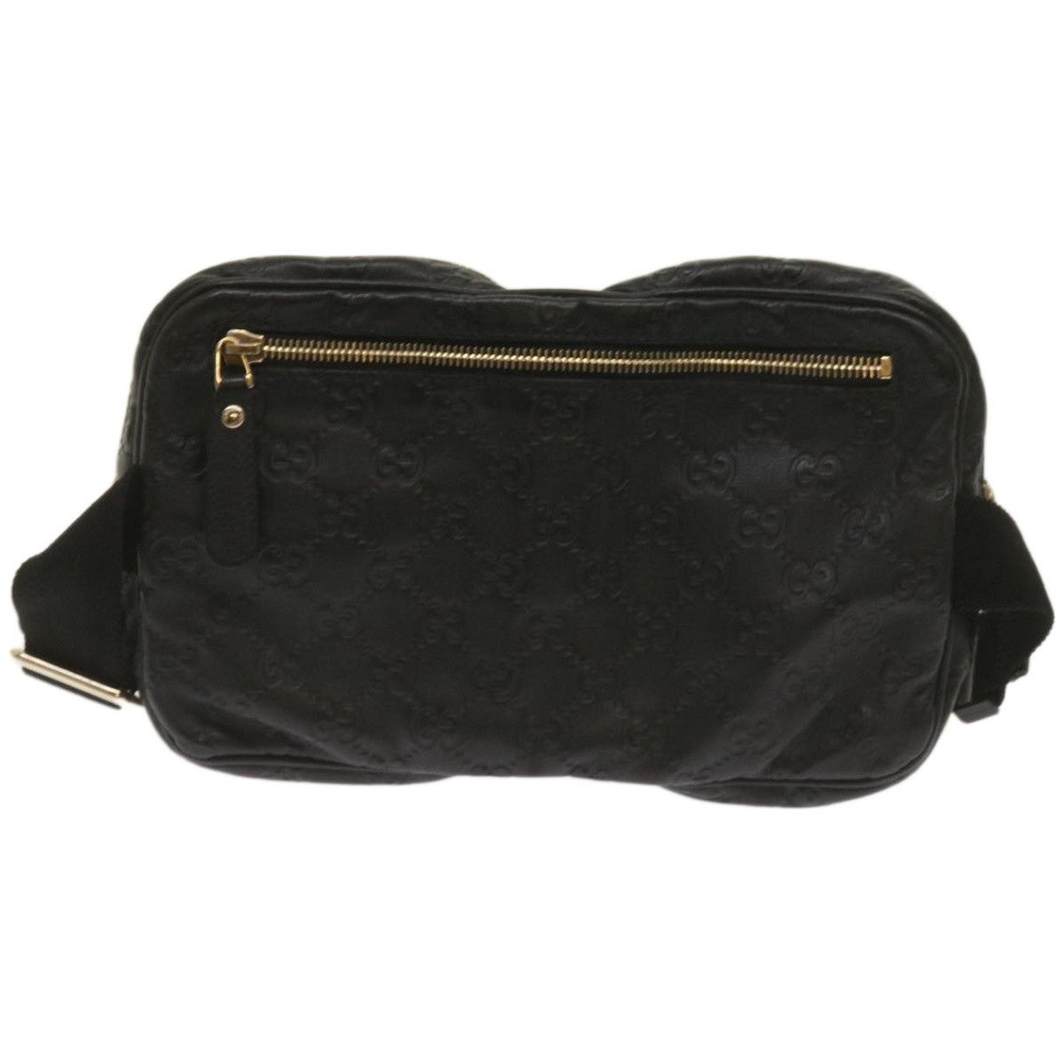 Gucci Gg Signature Black Leather Shoulder Bag (Pre-Owned) Size ONE SIZE - 2 Thumbnail