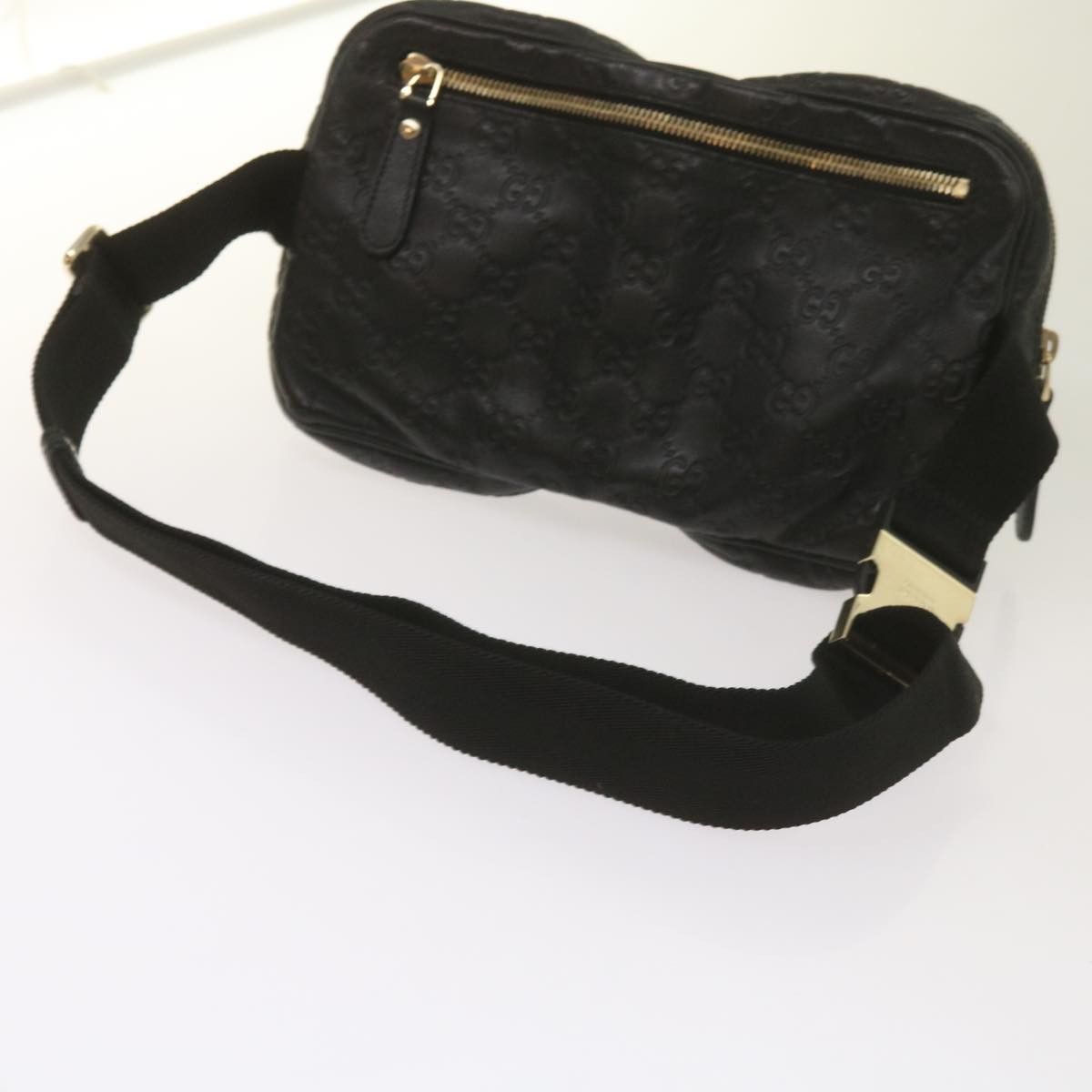 Gucci Gg Signature Black Leather Shoulder Bag (Pre-Owned) Size ONE SIZE - 13 Thumbnail