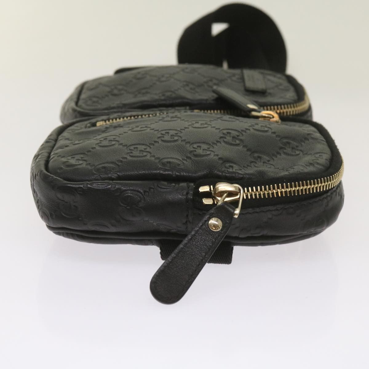 Gucci Gg Signature Black Leather Shoulder Bag (Pre-Owned) Size ONE SIZE - 12 Thumbnail