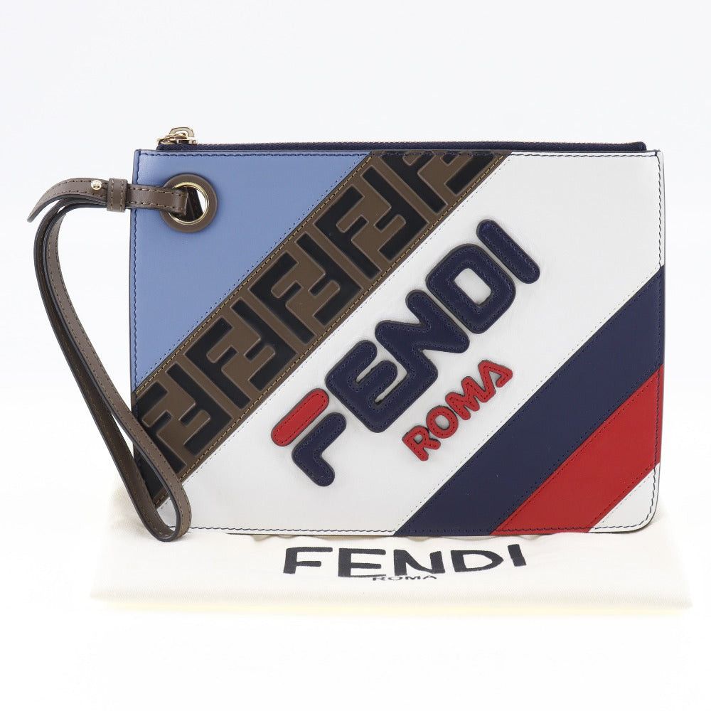 Fendi Mania Multicolour Leather Clutch Bag (Pre-Owned) Size ONE SIZE - 5 Thumbnail