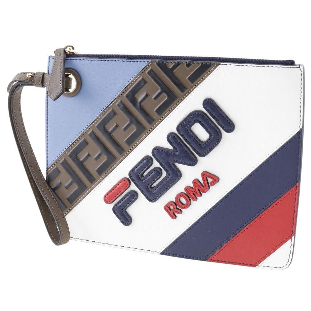 Fendi Mania Multicolour Leather Clutch Bag (Pre-Owned) Size ONE SIZE - 7 Thumbnail