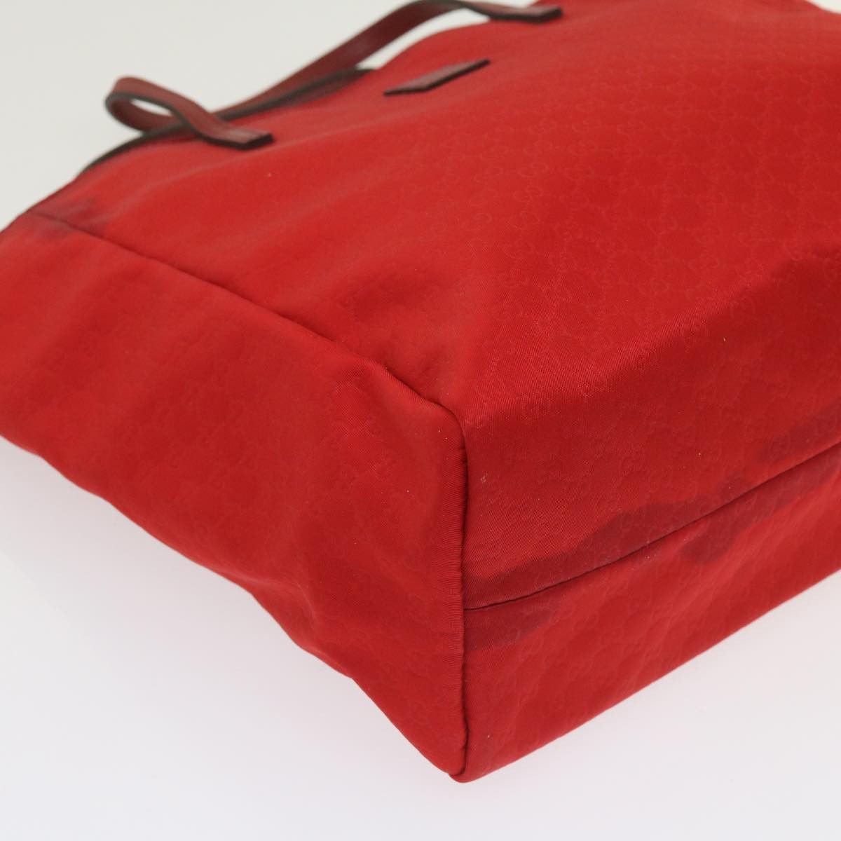 Gucci Gg Canvas Red Synthetic Tote Bag (Pre-Owned) Size ONE SIZE - 9 Thumbnail