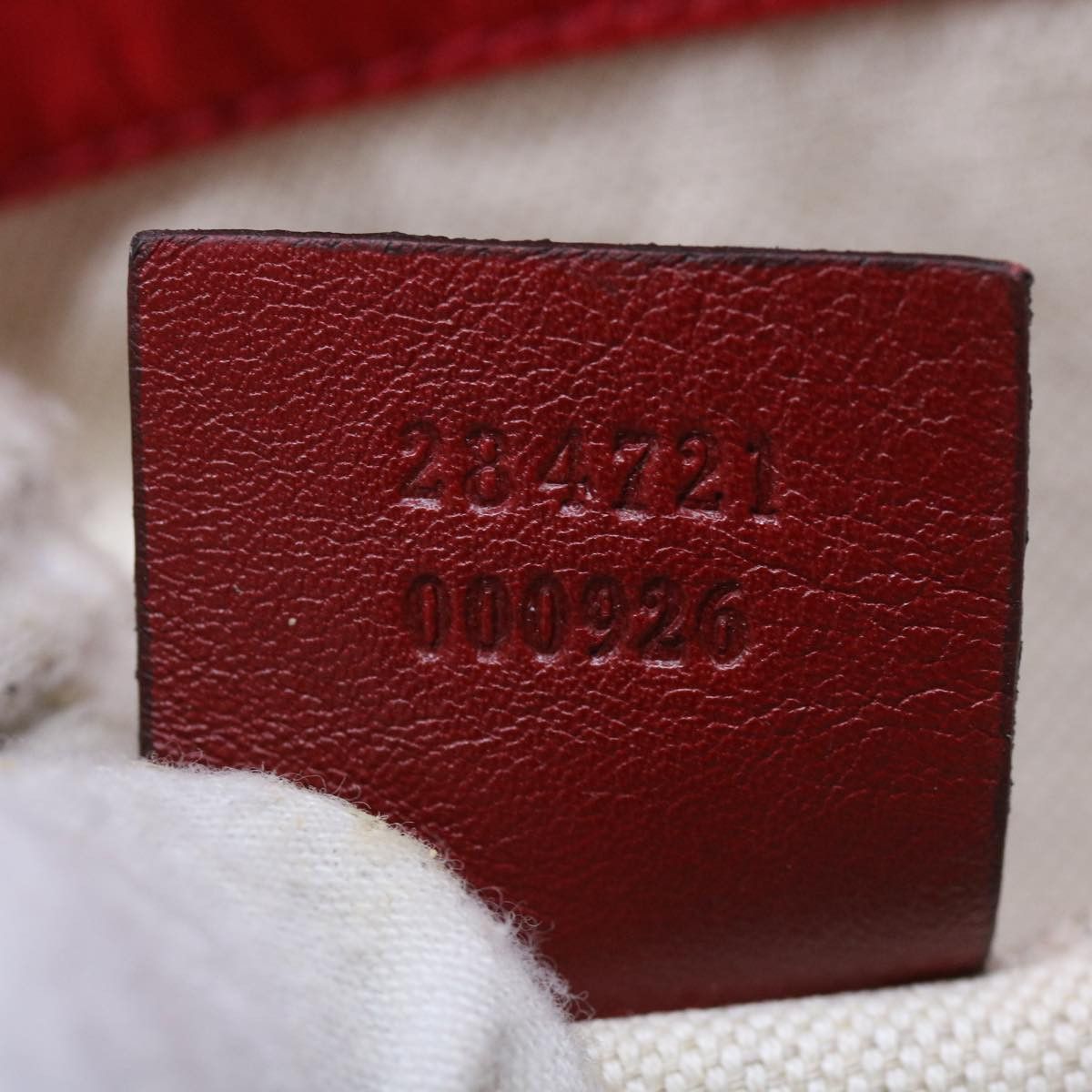 Gucci Gg Canvas Red Synthetic Tote Bag (Pre-Owned) Size ONE SIZE - 6 Thumbnail