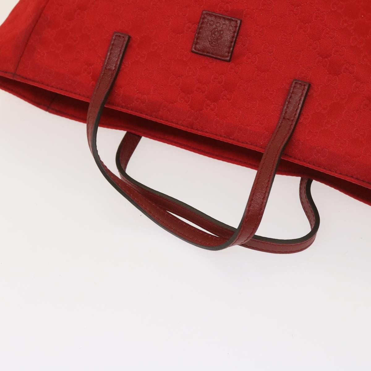 Gucci Gg Canvas Red Synthetic Tote Bag (Pre-Owned) Size ONE SIZE - 4 Thumbnail