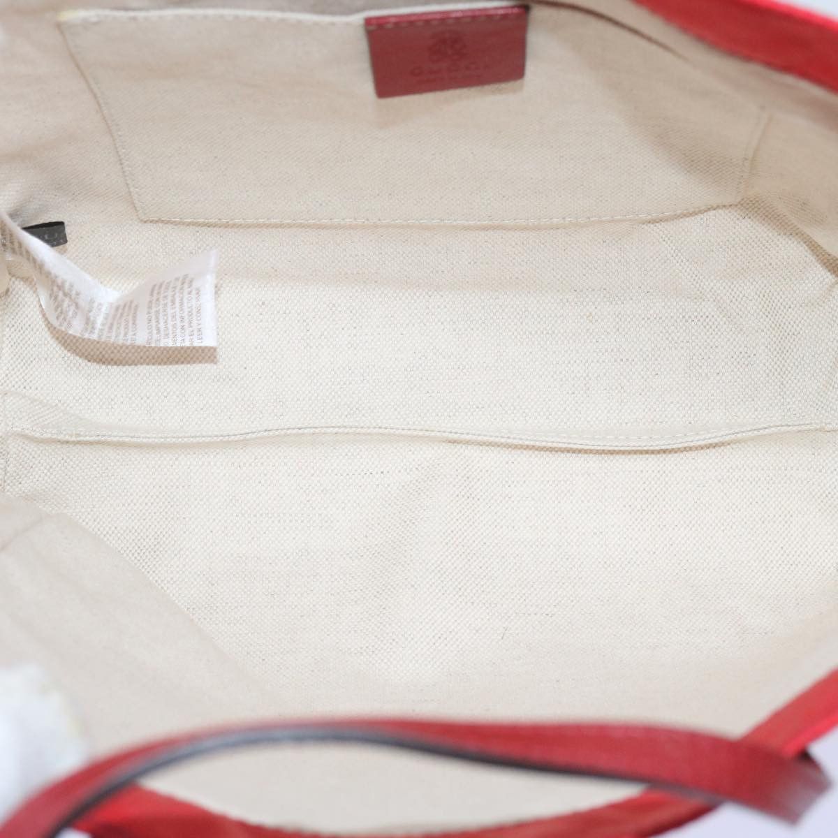 Gucci Gg Canvas Red Synthetic Tote Bag (Pre-Owned) Size ONE SIZE - 5 Thumbnail