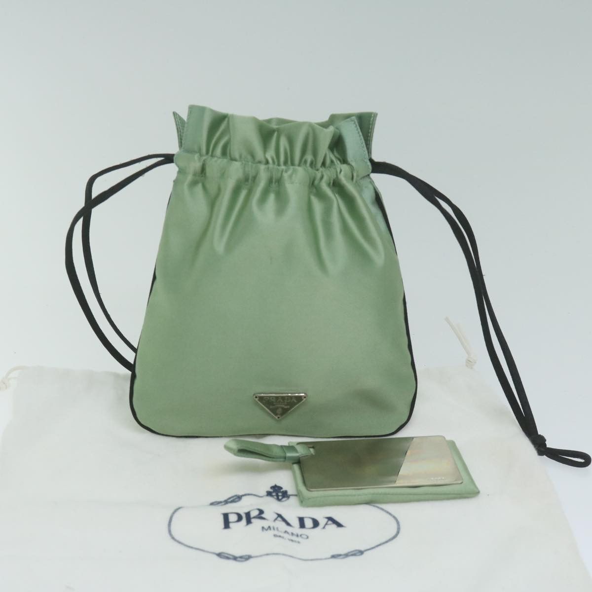 Prada Green Synthetic Clutch Bag (Pre-Owned) Size ONE SIZE - 7 Thumbnail