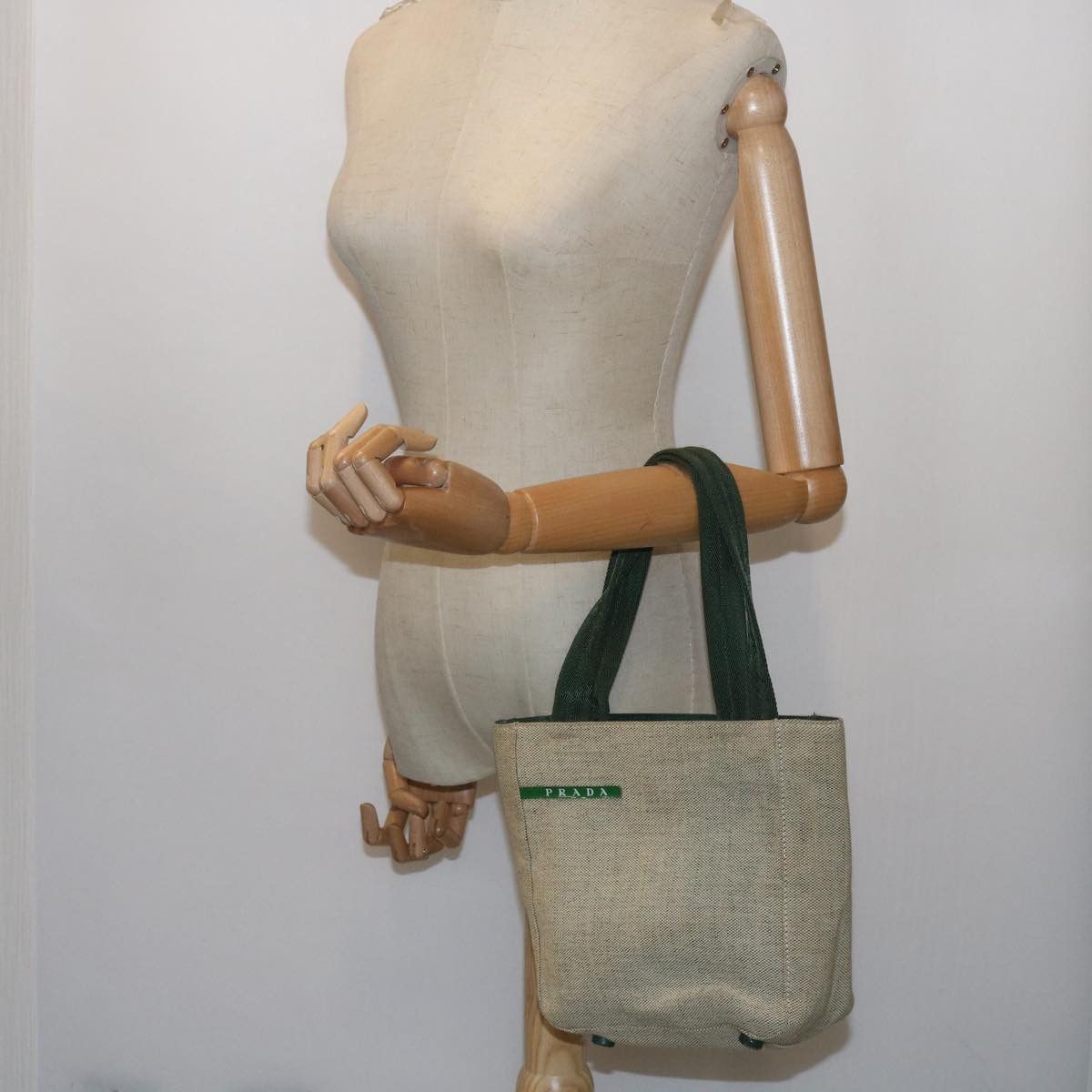 Prada Sports Beige Canvas Handbag (Pre-Owned) Size ONE SIZE - 7 Thumbnail