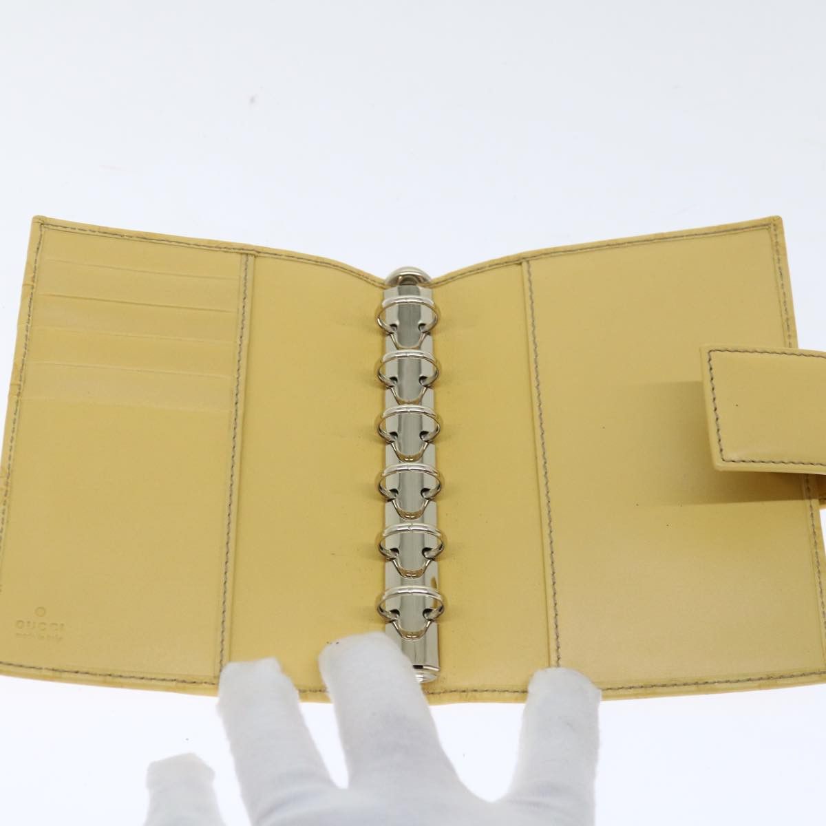 Gucci Couverture Agenda Yellow Leather Wallet (Pre-Owned) Size ONE SIZE - 6 Thumbnail