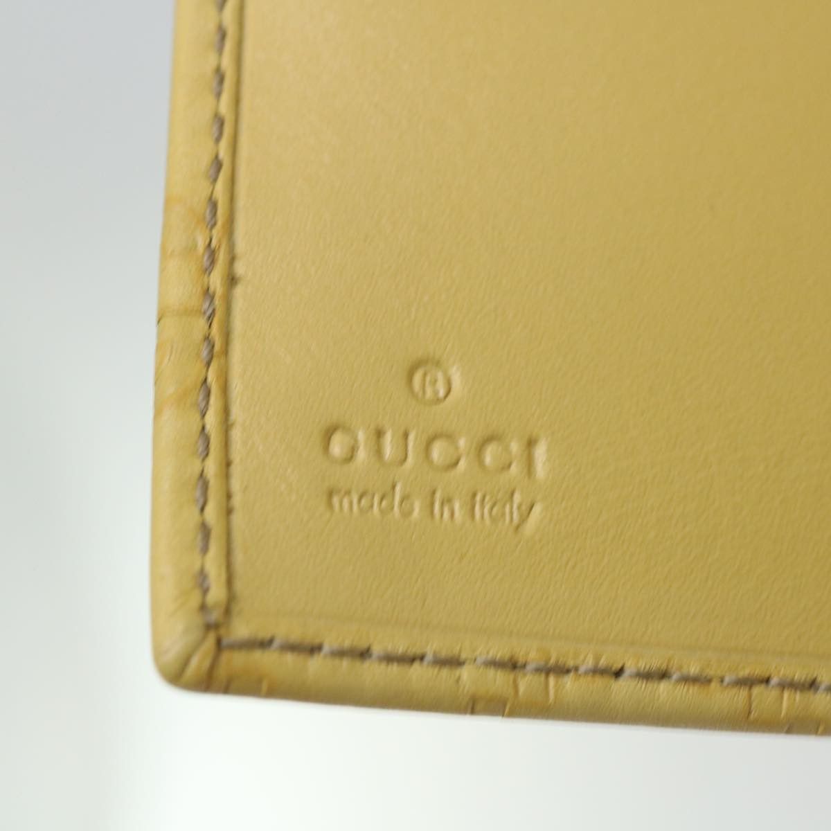 Gucci Couverture Agenda Yellow Leather Wallet (Pre-Owned) Size ONE SIZE - 8 Thumbnail