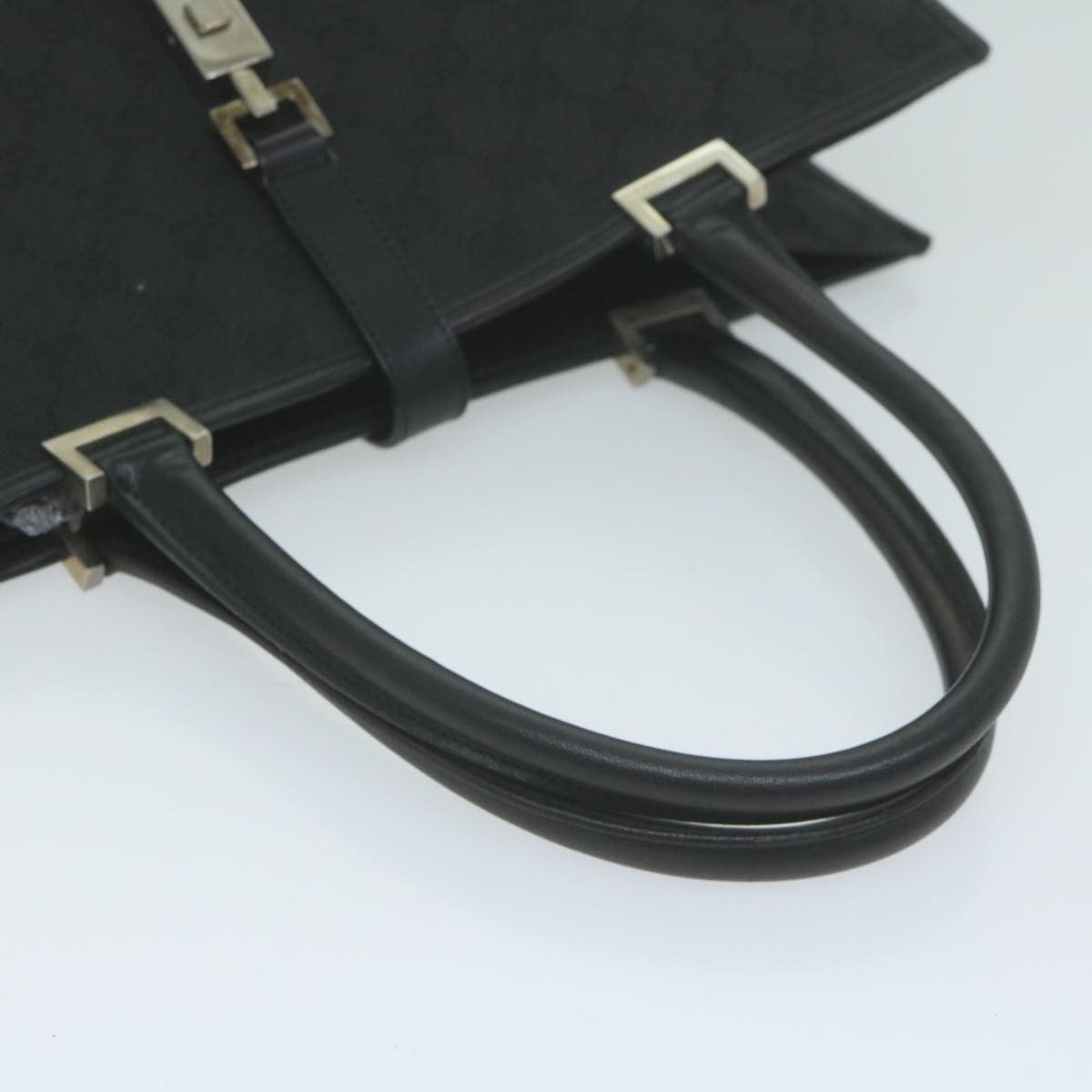 Gucci Jackie Black Canvas Handbag (Pre-Owned) Size ONE SIZE - 12 Thumbnail