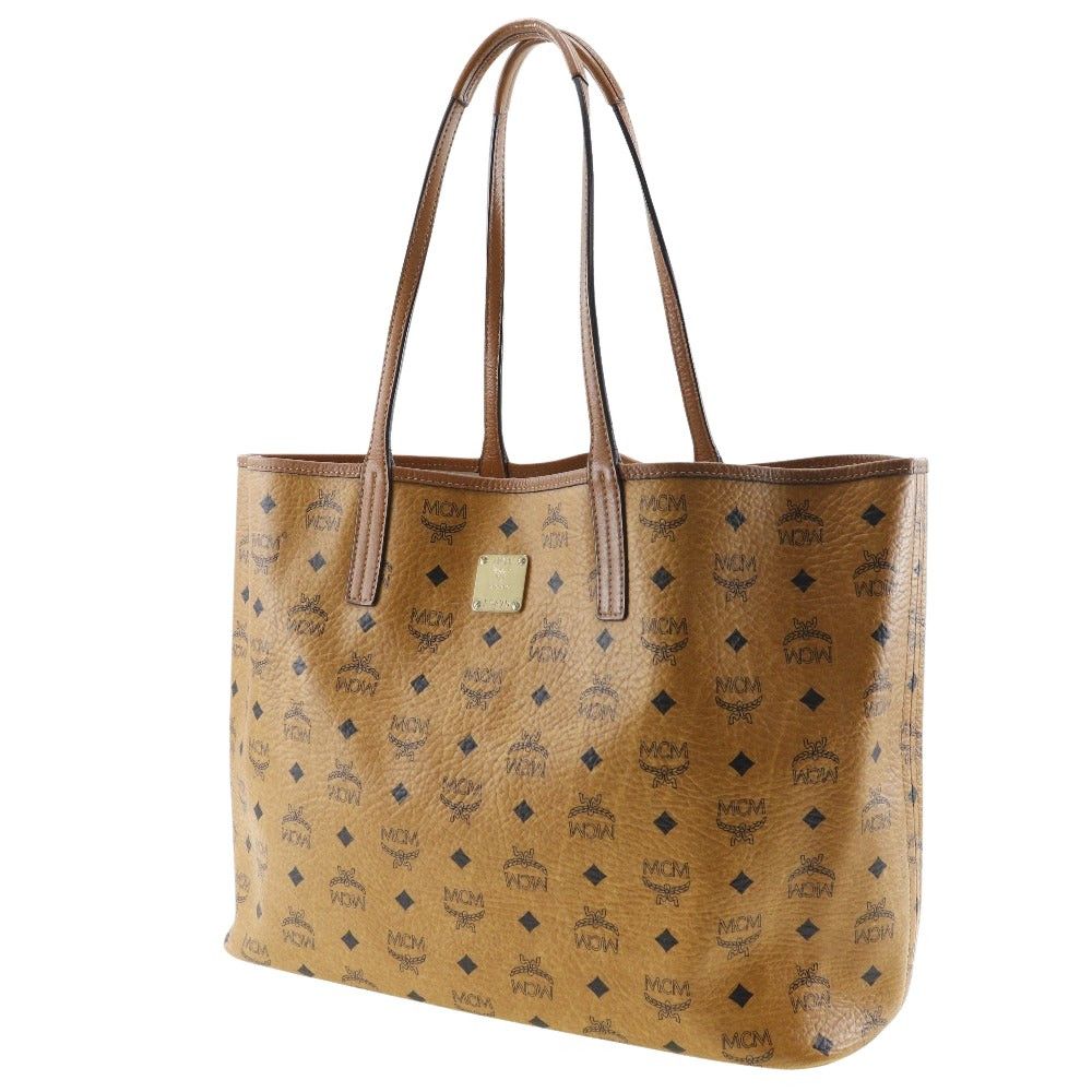MCM Visetos Brown Canvas Tote Bag (Pre-Owned) Size ONE SIZE - 7 Thumbnail
