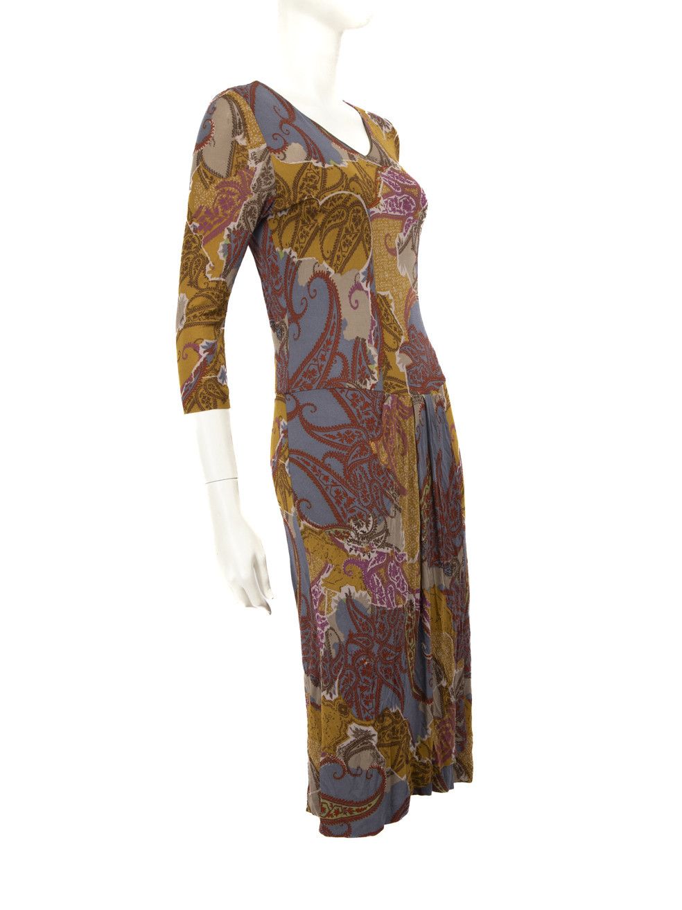 Etro Paisley Patterned Midi Dress Size M / US 6-8 / IT 42-44 - 2 Thumbnail