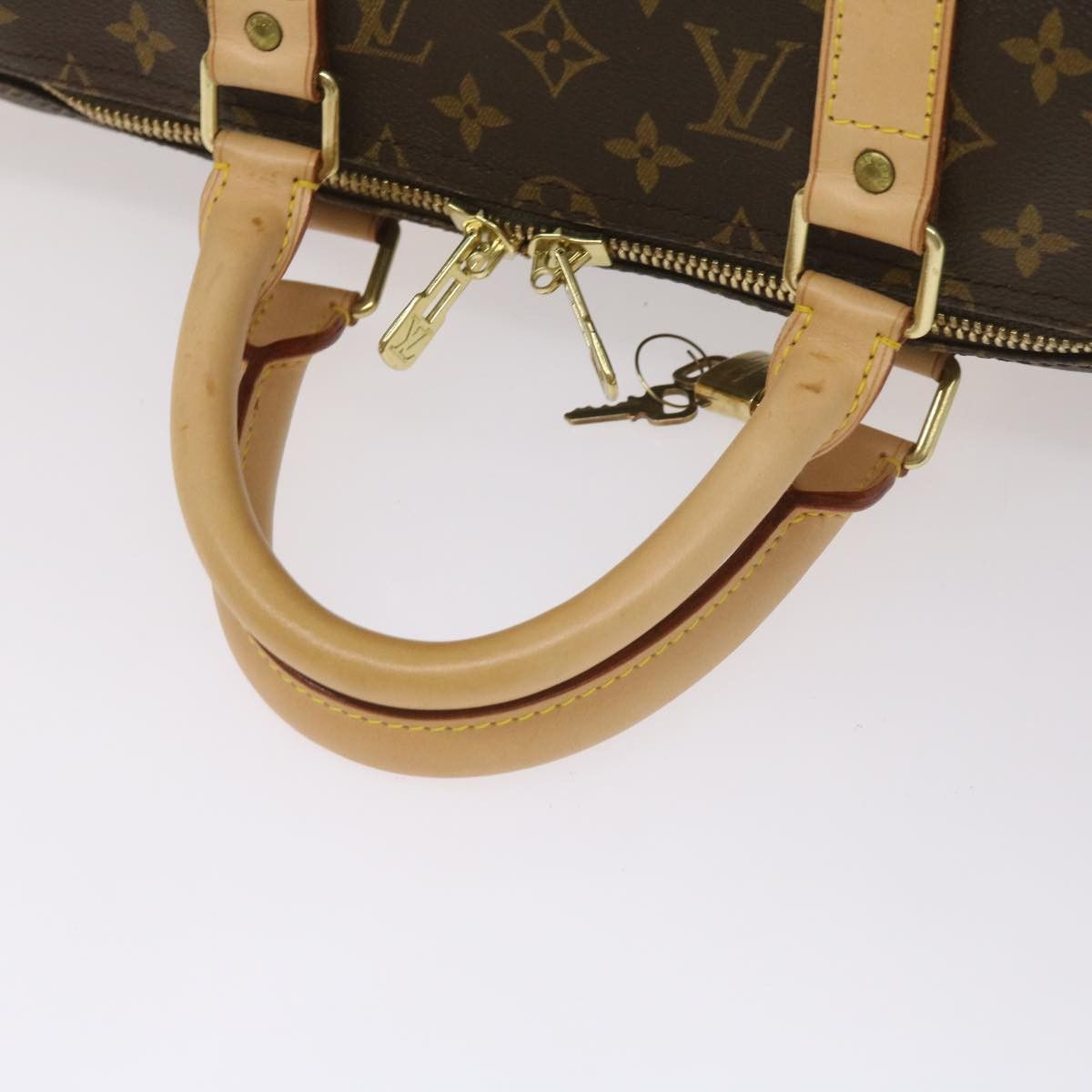 Louis Vuitton Keepall 50 Brown Canvas Travel Bag (Pre-Owned) Size ONE SIZE - 11 Thumbnail