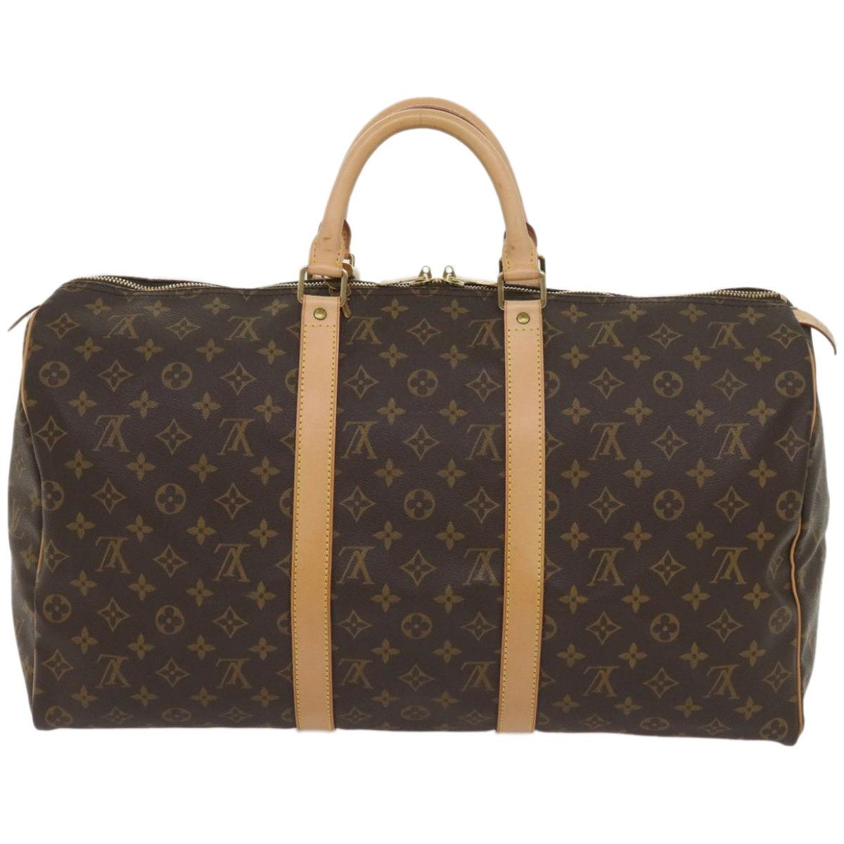 Louis Vuitton Keepall 50 Brown Canvas Travel Bag (Pre-Owned) Size ONE SIZE - 2 Thumbnail