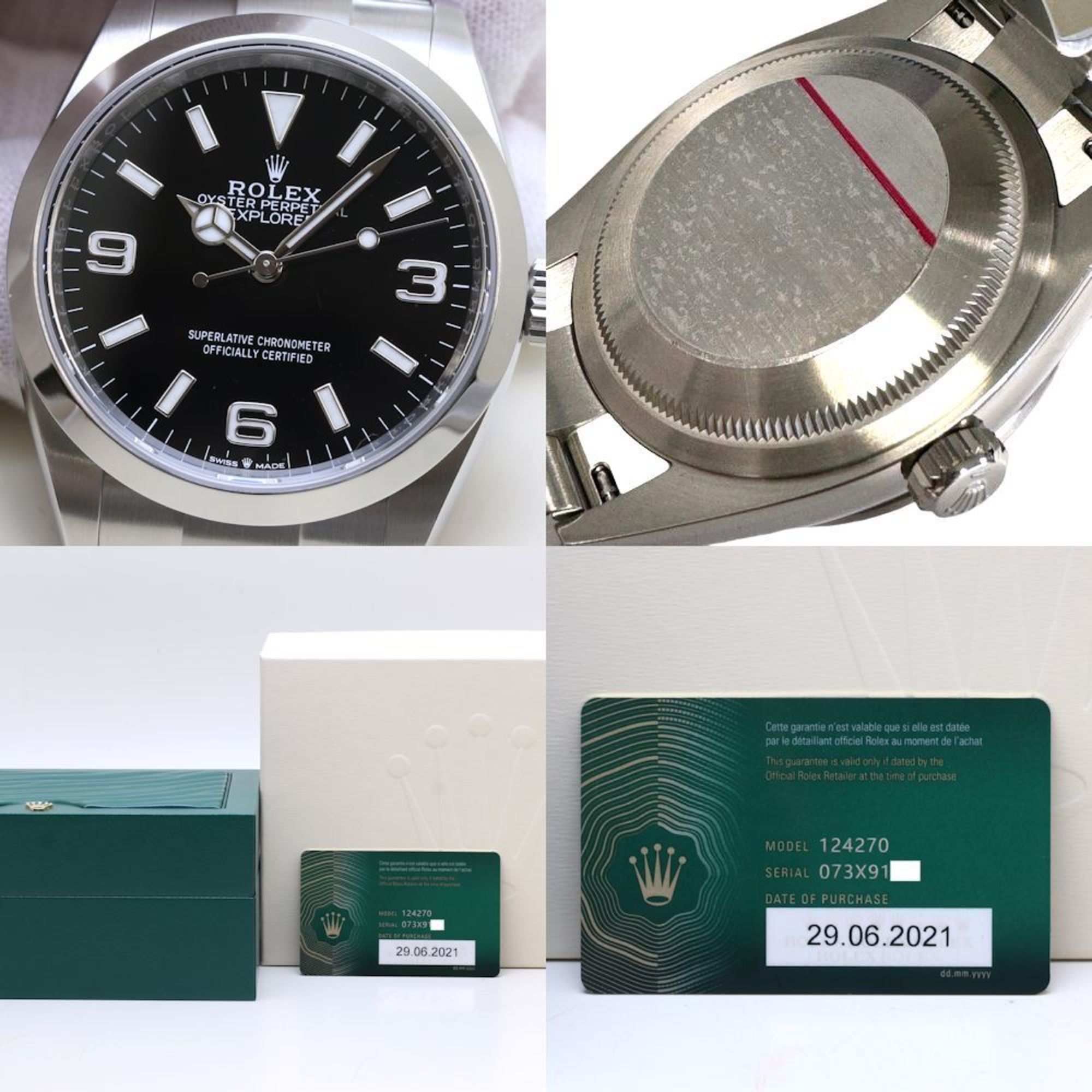 Rolex Rolex Explorer 1 124270 Random Number Stainless Steel Men's 39575 Watch Size ONE SIZE - 9 Thumbnail