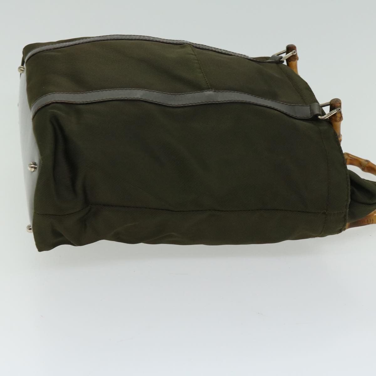 Gucci Bamboo Khaki Synthetic Handbag (Pre-Owned) Size ONE SIZE - 10 Thumbnail