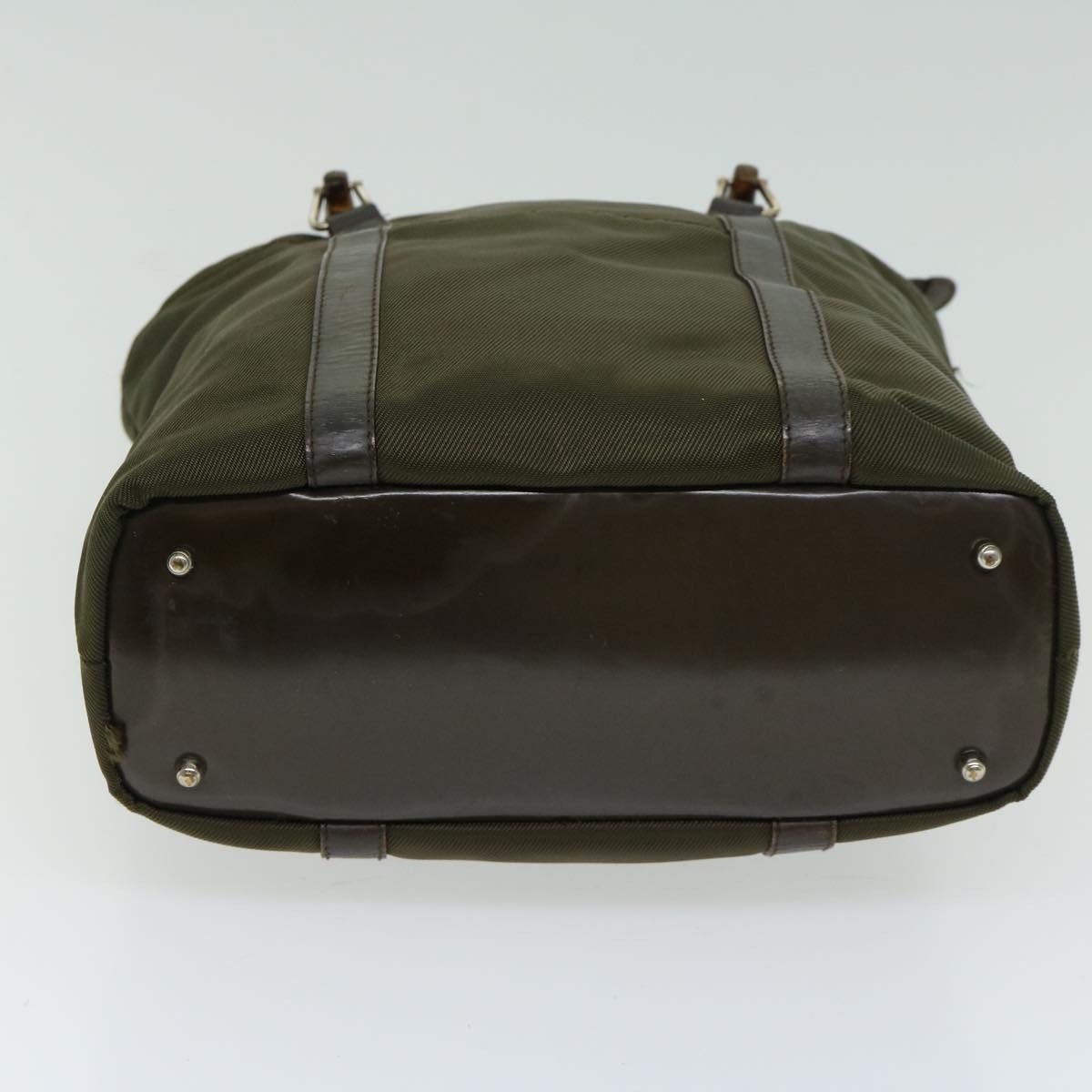 Gucci Bamboo Khaki Synthetic Handbag (Pre-Owned) Size ONE SIZE - 3 Thumbnail