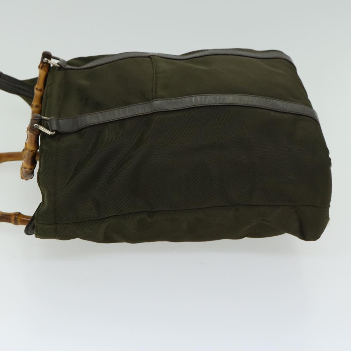 Gucci Bamboo Khaki Synthetic Handbag (Pre-Owned) Size ONE SIZE - 11 Thumbnail