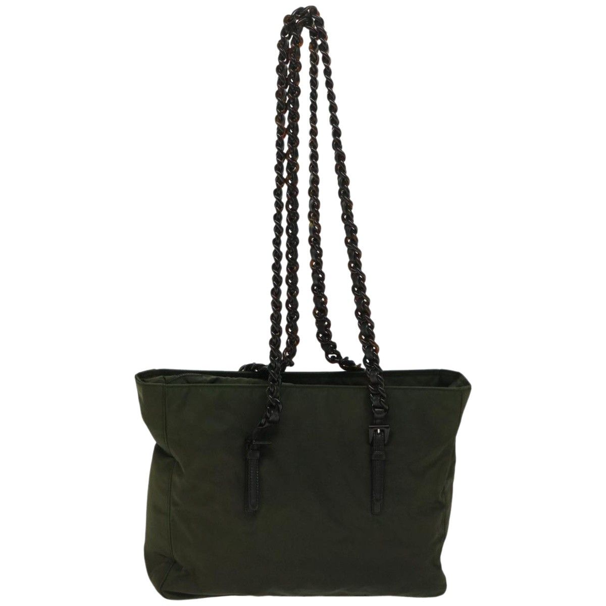 Prada Tessuto Green Synthetic Shoulder Bag (Pre-Owned) Size ONE SIZE - 2 Thumbnail