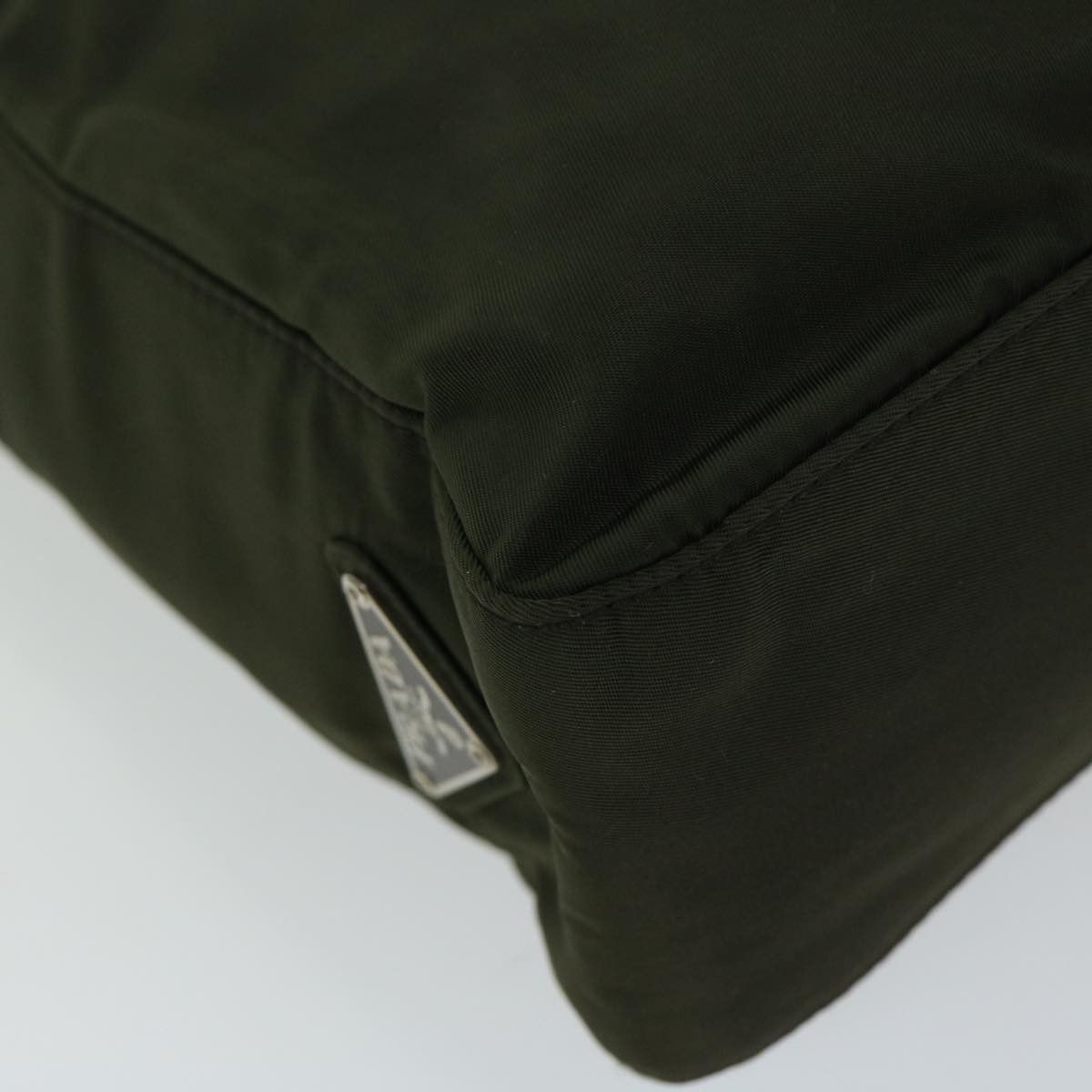 Prada Tessuto Green Synthetic Shoulder Bag (Pre-Owned) Size ONE SIZE - 8 Thumbnail