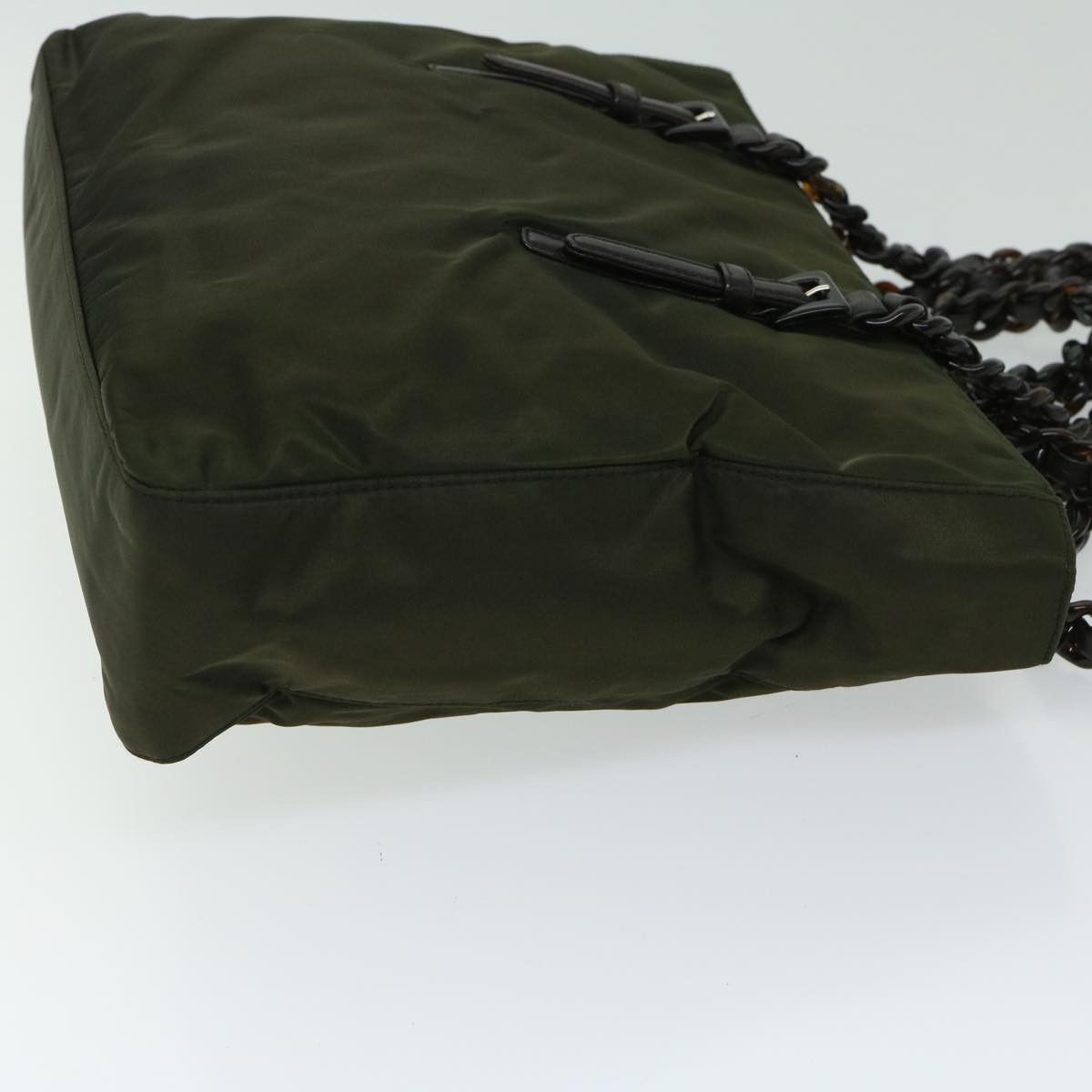 Prada Tessuto Green Synthetic Shoulder Bag (Pre-Owned) Size ONE SIZE - 11 Thumbnail