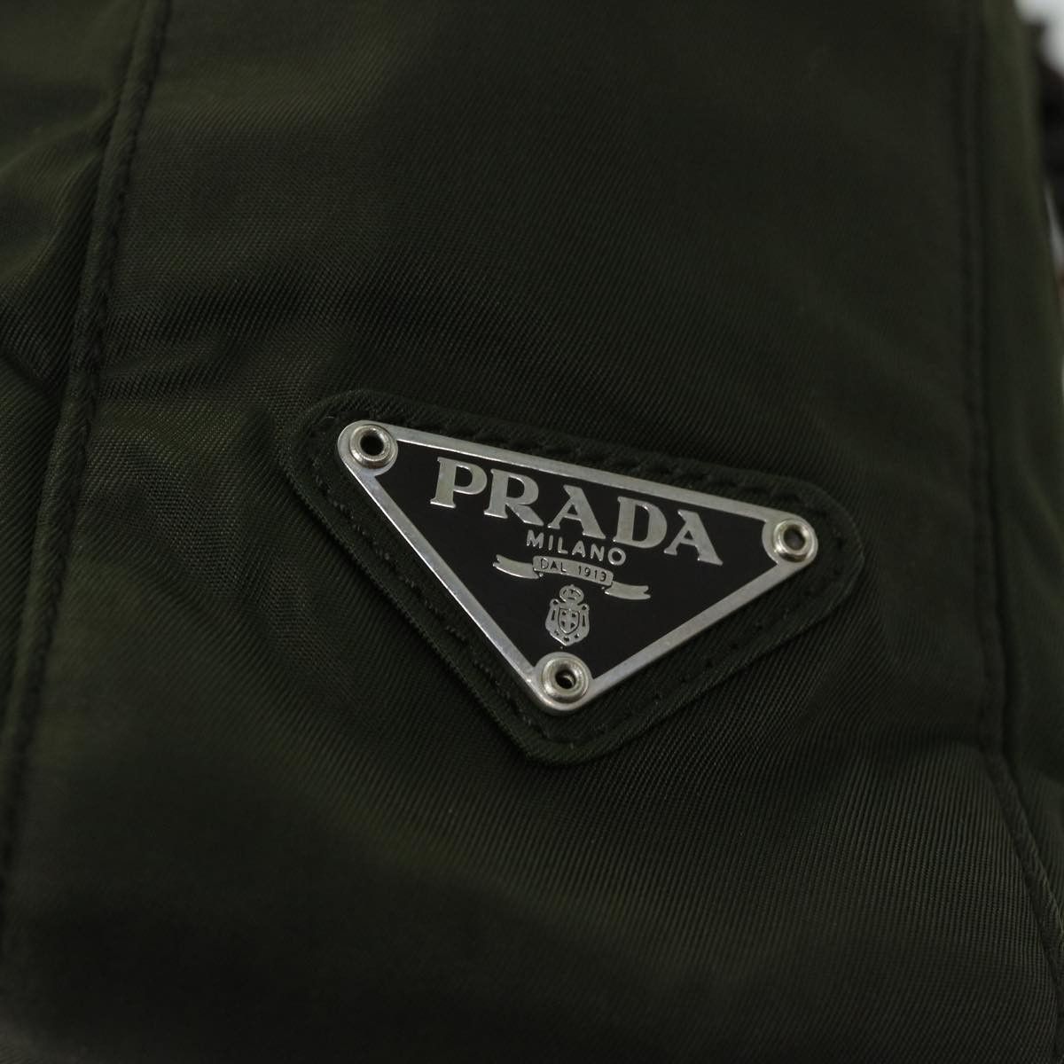 Prada Tessuto Green Synthetic Shoulder Bag (Pre-Owned) Size ONE SIZE - 10 Thumbnail