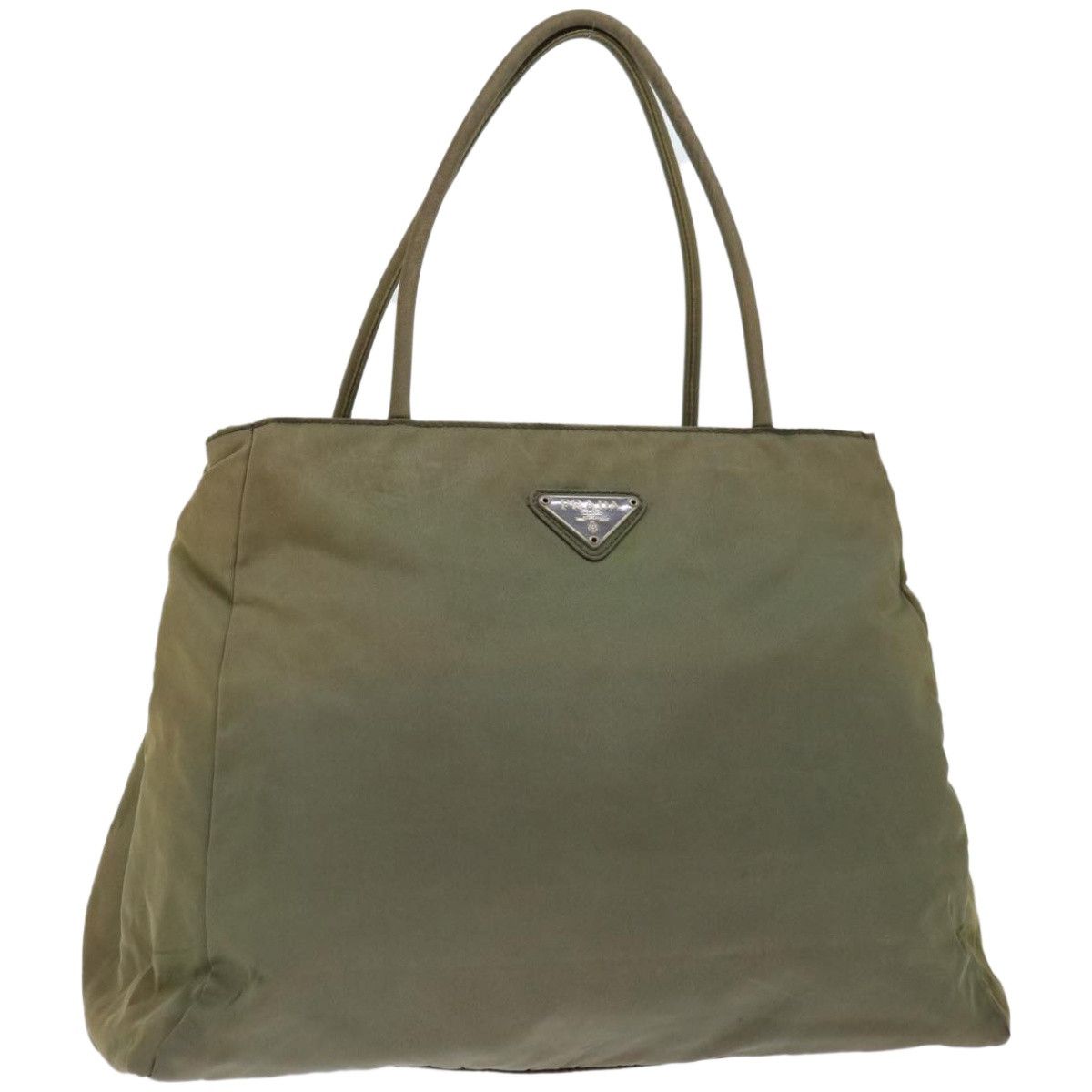 Prada Tessuto Khaki Synthetic Tote Bag (Pre-Owned) Size ONE SIZE - 4 Thumbnail