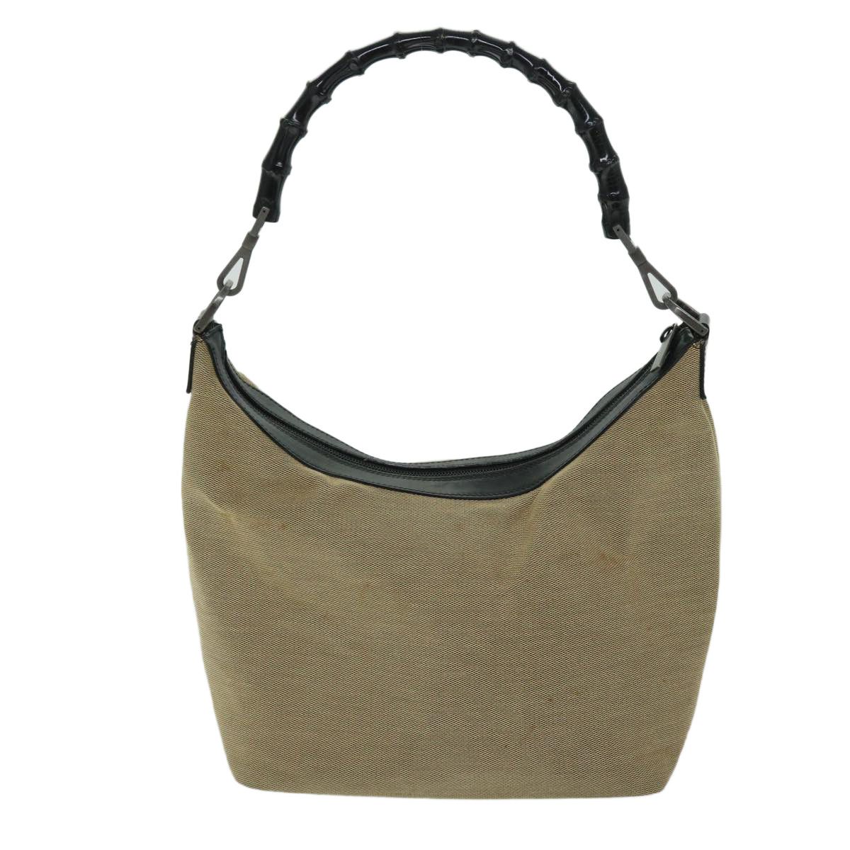 Gucci Bamboo Beige Canvas Shoulder Bag (Pre-Owned) Size ONE SIZE - 2 Thumbnail