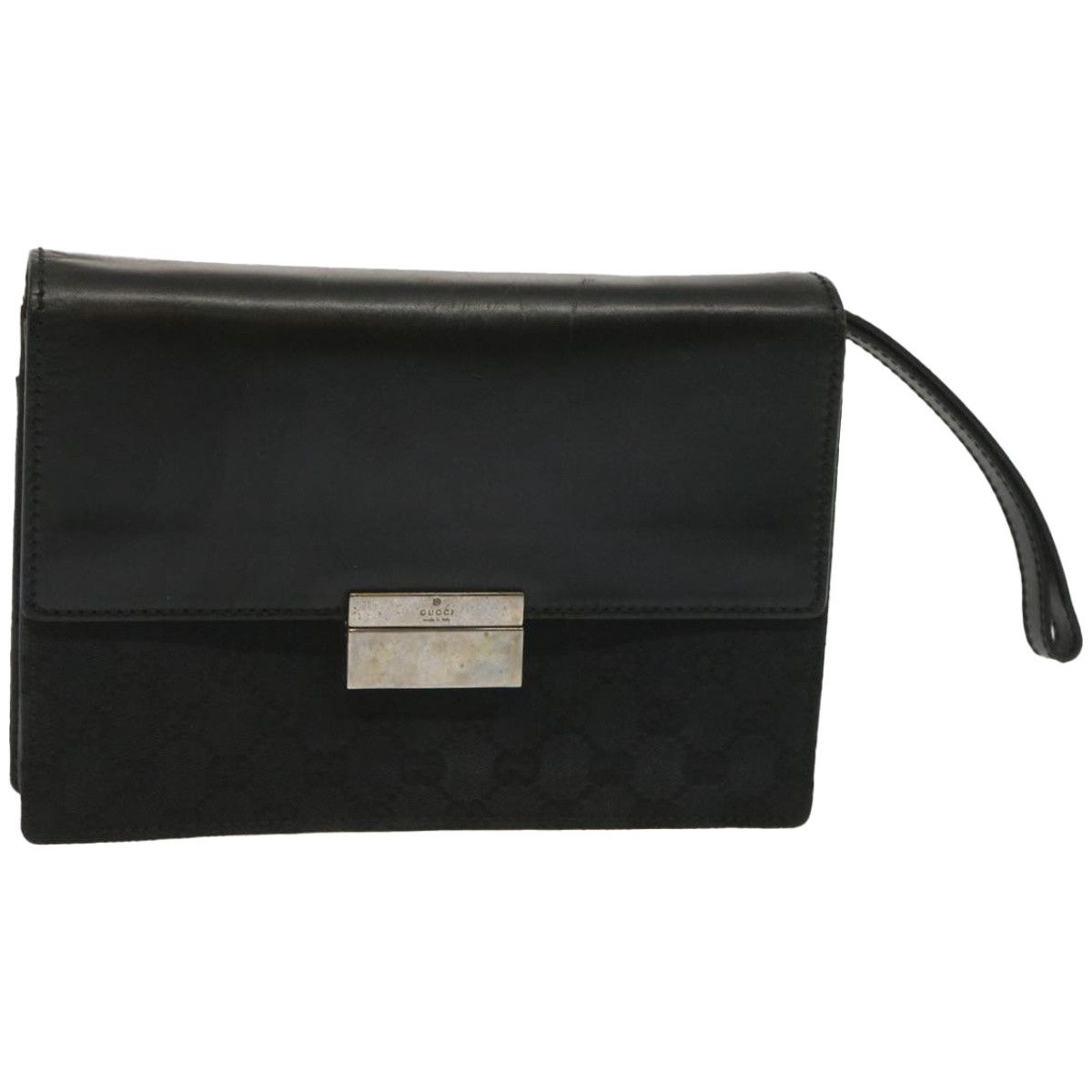 Gucci -- Black Canvas Clutch Bag (Pre-Owned) Size ONE SIZE - 4 Thumbnail