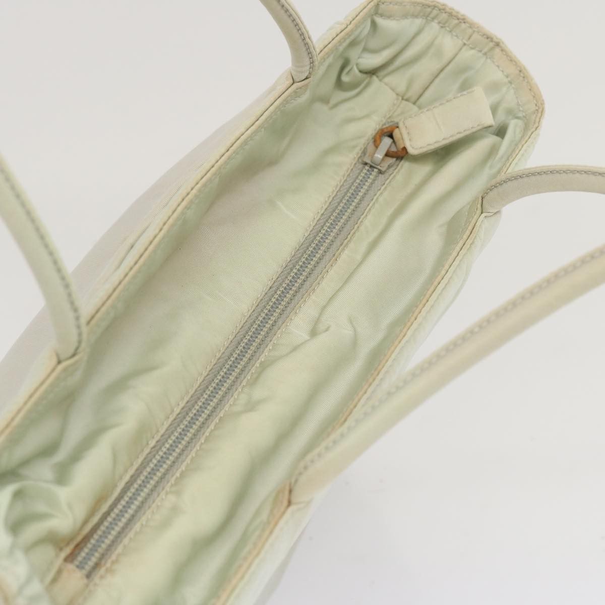 Prada Tessuto White Synthetic Handbag (Pre-Owned) Size ONE SIZE - 11 Thumbnail