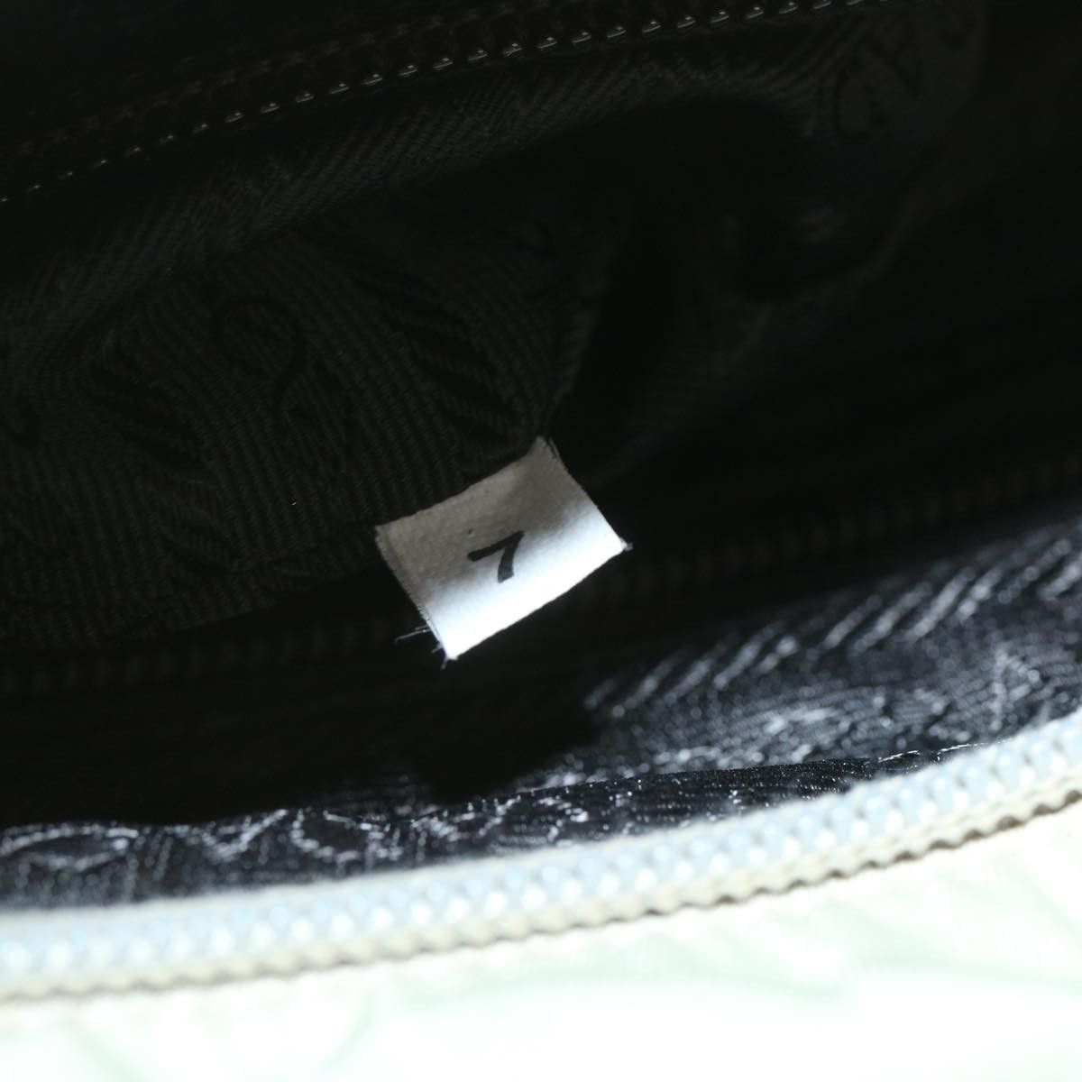 Prada Tessuto White Synthetic Handbag (Pre-Owned) Size ONE SIZE - 6 Thumbnail