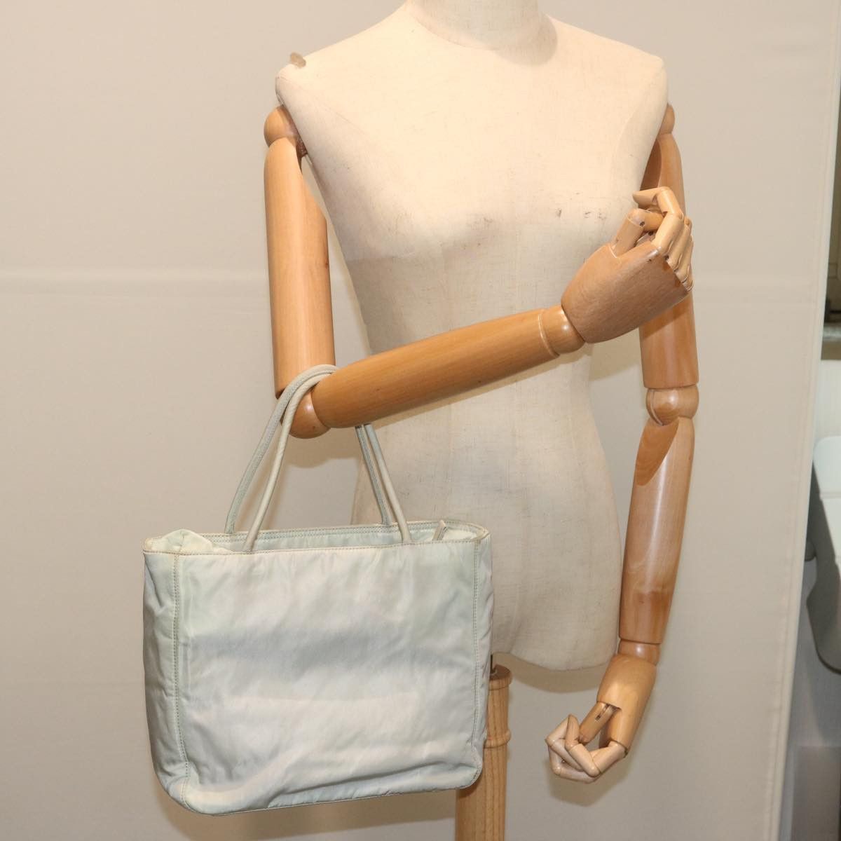 Prada Tessuto White Synthetic Handbag (Pre-Owned) Size ONE SIZE - 7 Thumbnail