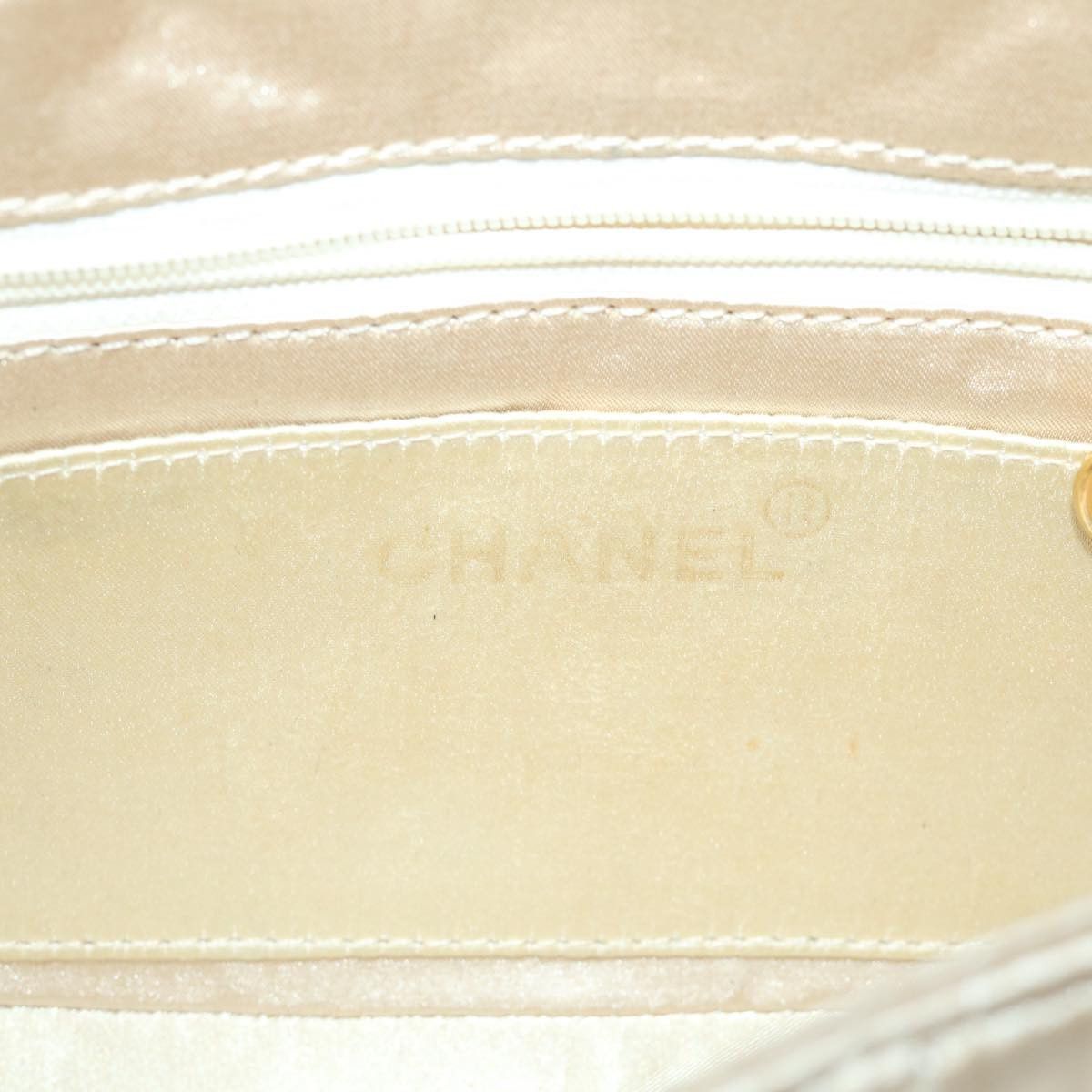 Chanel Diana Beige Silk Shoulder Bag (Pre-Owned) Size ONE SIZE - 9 Thumbnail