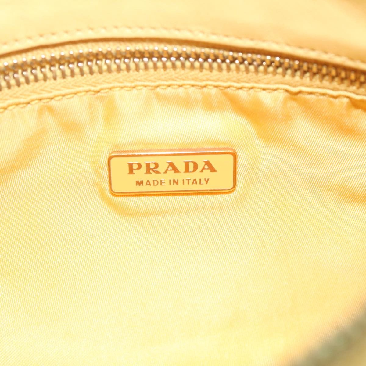 Prada Tessuto Yellow Synthetic Shoulder Bag (Pre-Owned) Size ONE SIZE - 8 Thumbnail