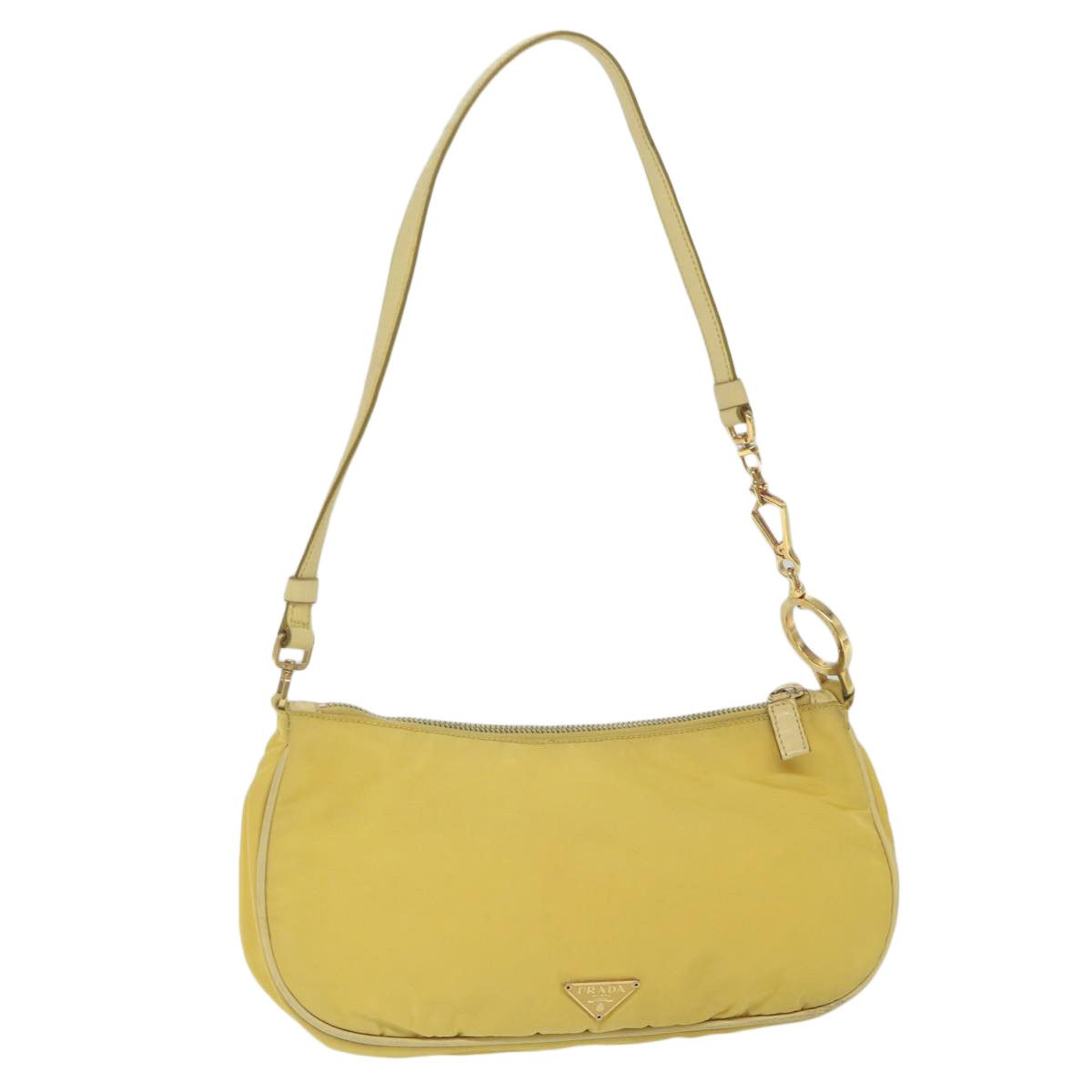 Prada Tessuto Yellow Synthetic Shoulder Bag (Pre-Owned) Size ONE SIZE - 2 Thumbnail