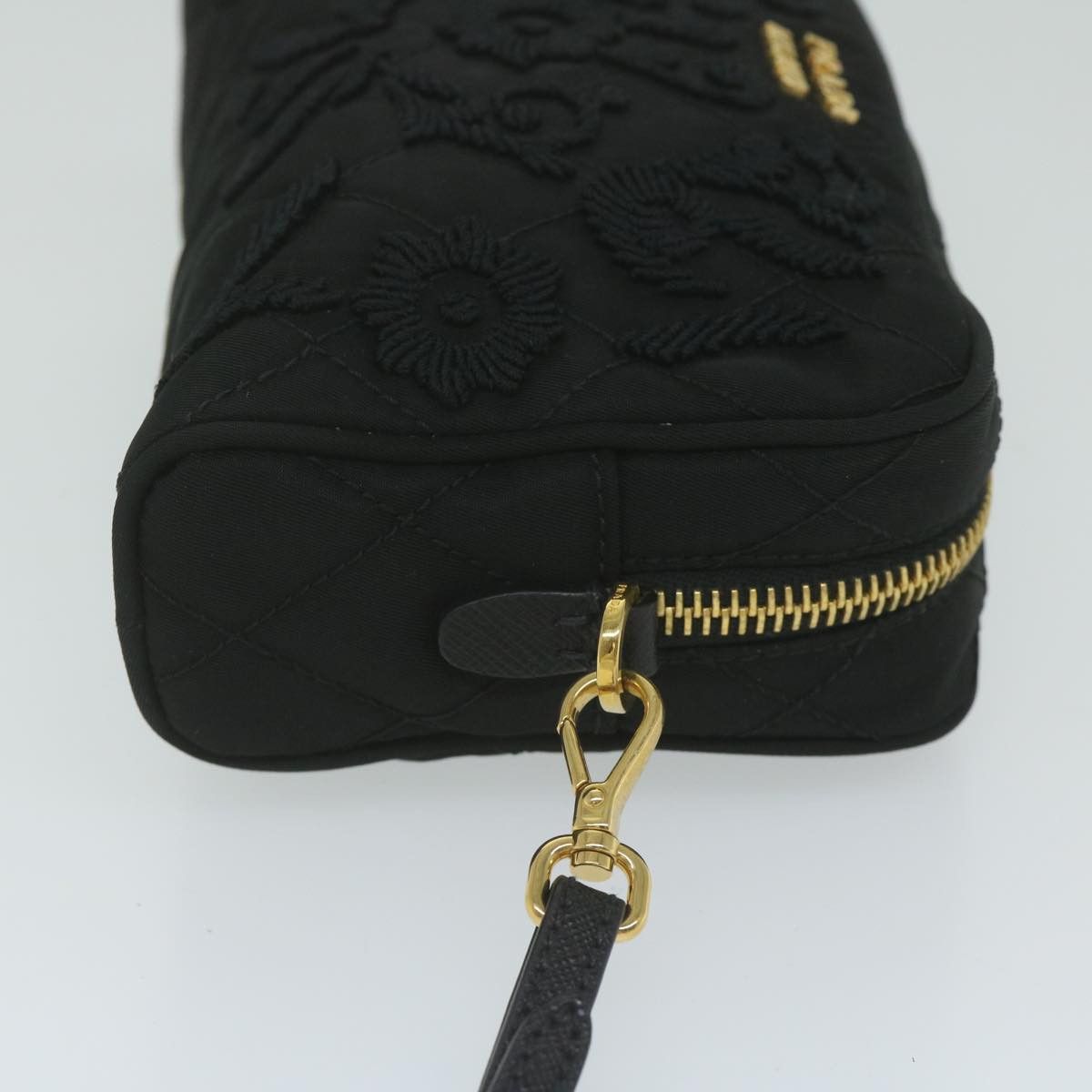 Prada Tessuto Black Synthetic Clutch Bag (Pre-Owned) Size ONE SIZE - 10 Thumbnail