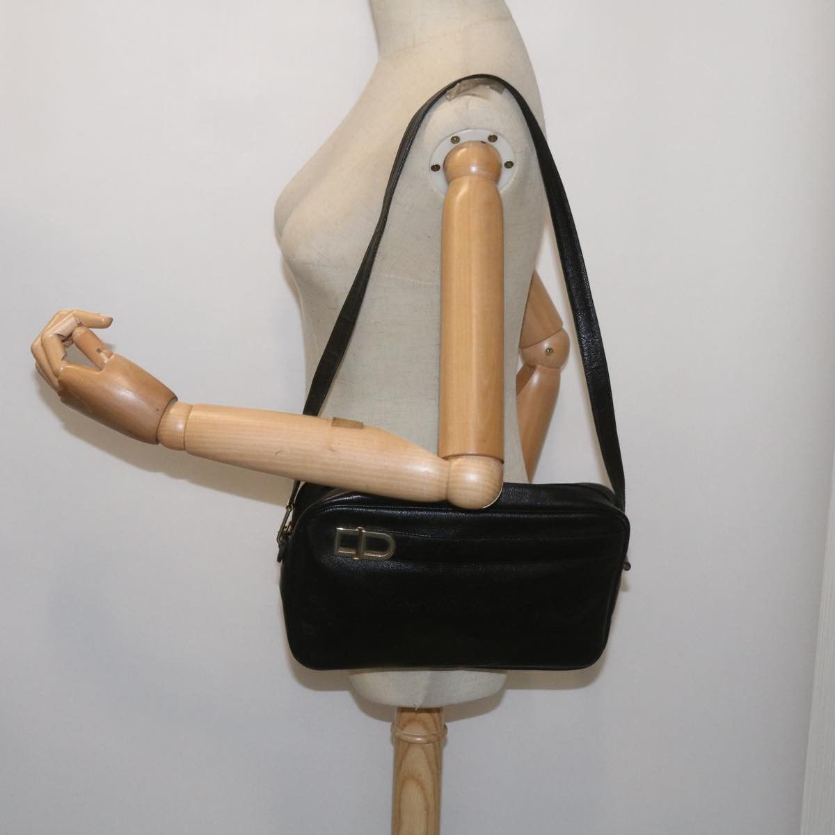 Dior Black Leather Shoulder Bag (Pre-Owned) Size ONE SIZE - 7 Thumbnail