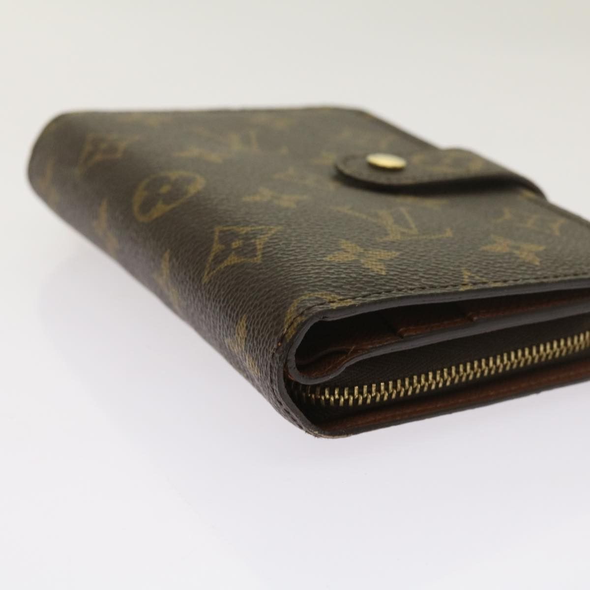 Louis Vuitton Porte Papier Zip Brown Canvas Wallet (Pre-Owned) Size ONE SIZE - 11 Thumbnail