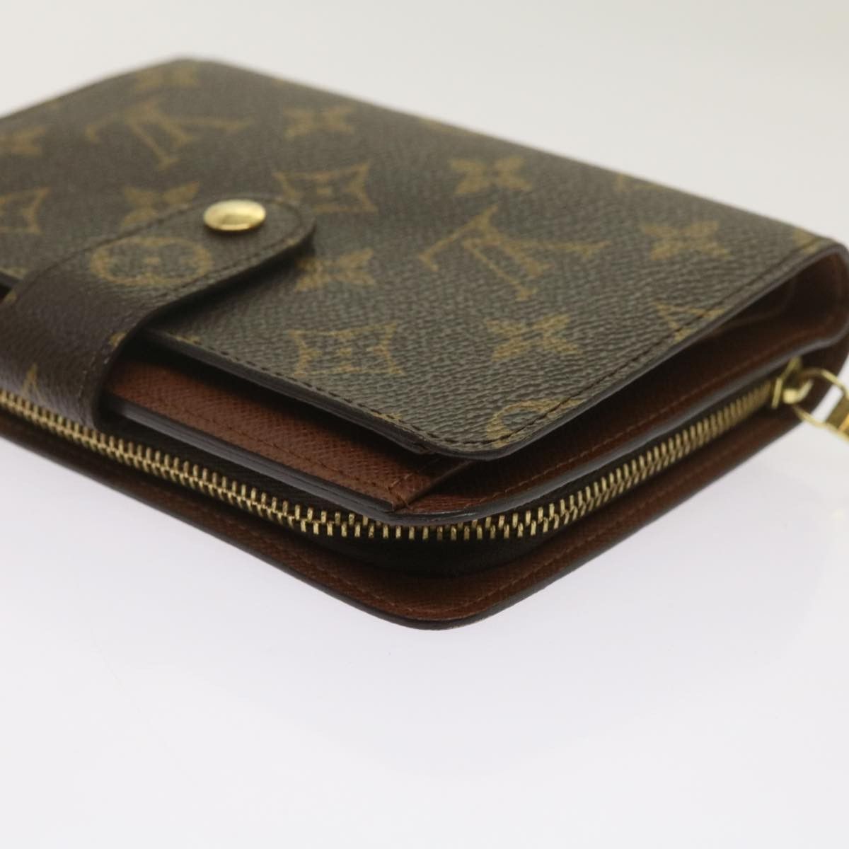 Louis Vuitton Porte Papier Zip Brown Canvas Wallet (Pre-Owned) Size ONE SIZE - 7 Thumbnail