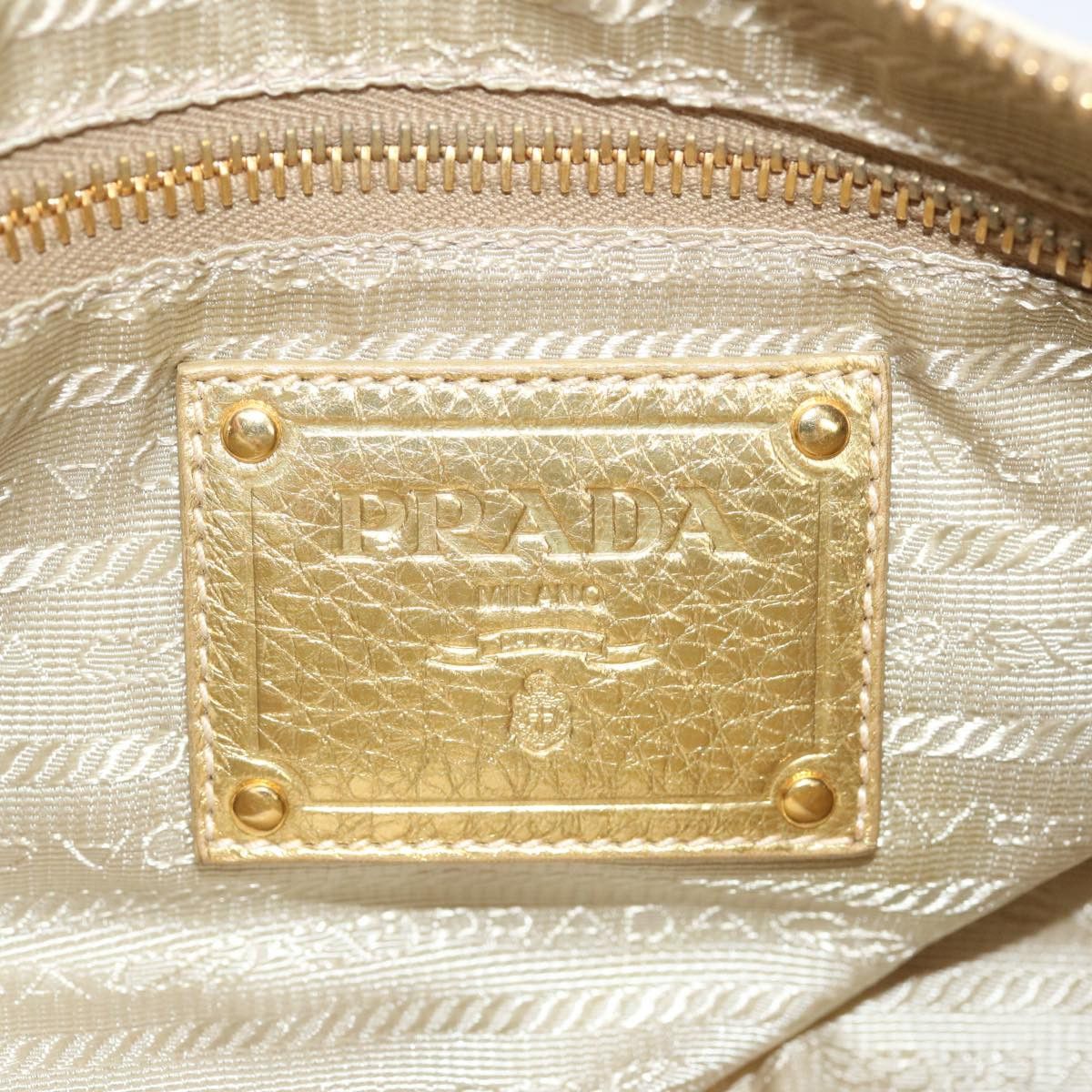 Prada Jacquard Beige Synthetic Handbag (Pre-Owned) Size ONE SIZE - 7 Thumbnail