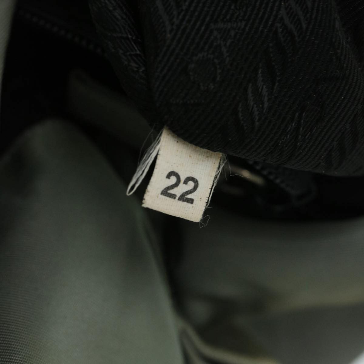 Prada Tessuto Khaki Canvas Shoulder Bag (Pre-Owned) Size ONE SIZE - 7 Thumbnail